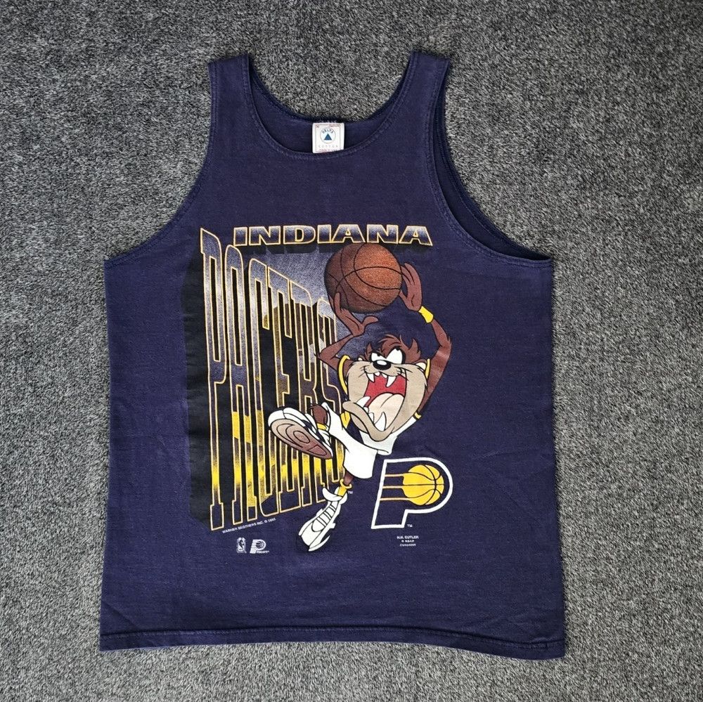 Delta Vintage 1995 Delta Men’s Tasmanian Devil Indiana Pacers Tan Size US M / EU 48-50 / 2 - 1 Thumbnail