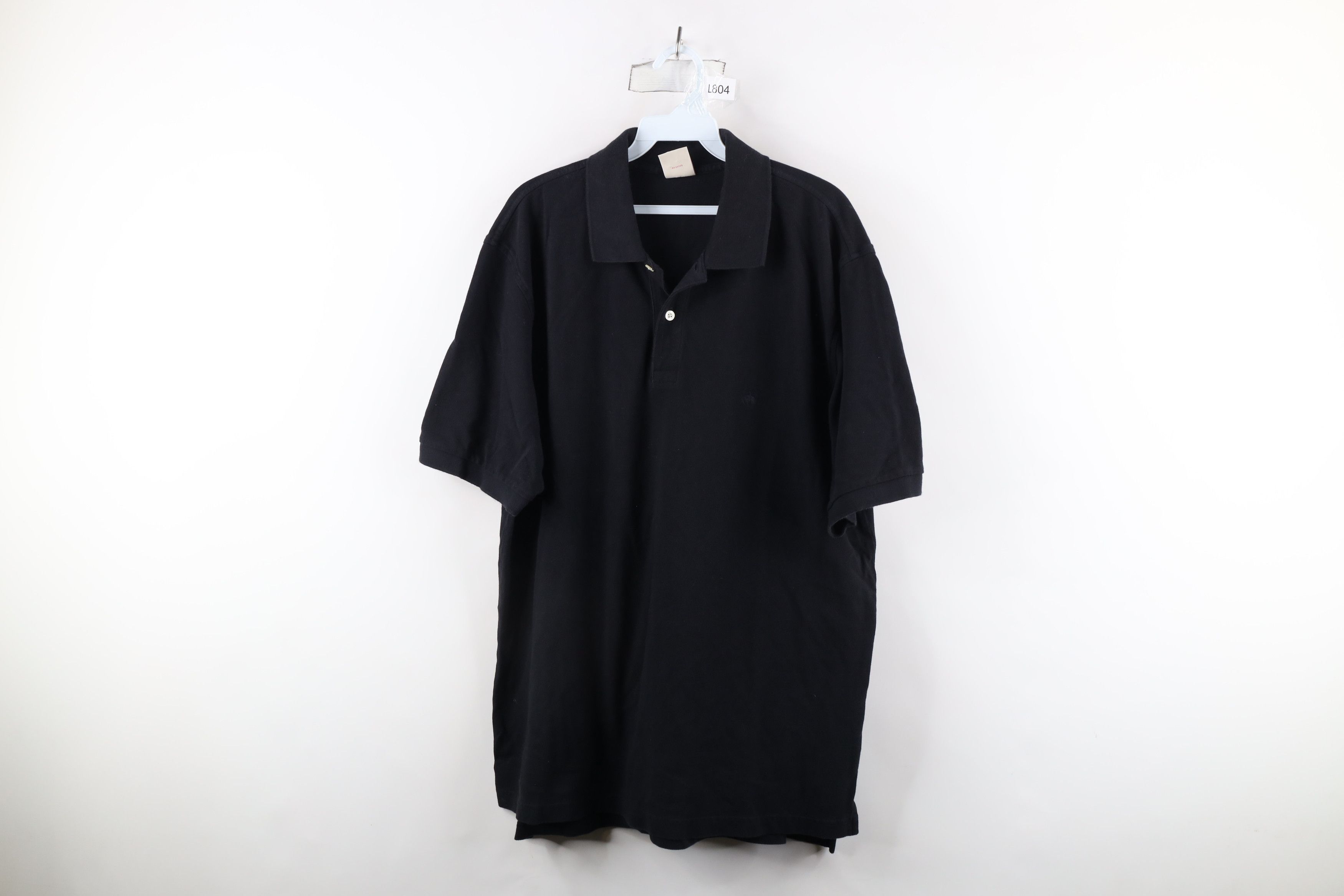 Brooks Brothers Vintage 90s Brooks Brothers Pique Cotton Polo Shirt Black Size US L / EU 52-54 / 3 - 1 Thumbnail