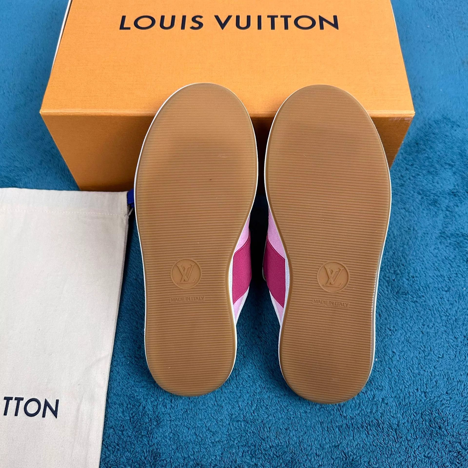 Louis Vuitton LV Pink & White Mules 35 Size US 4.5 / IT 34.5 - 5 Thumbnail