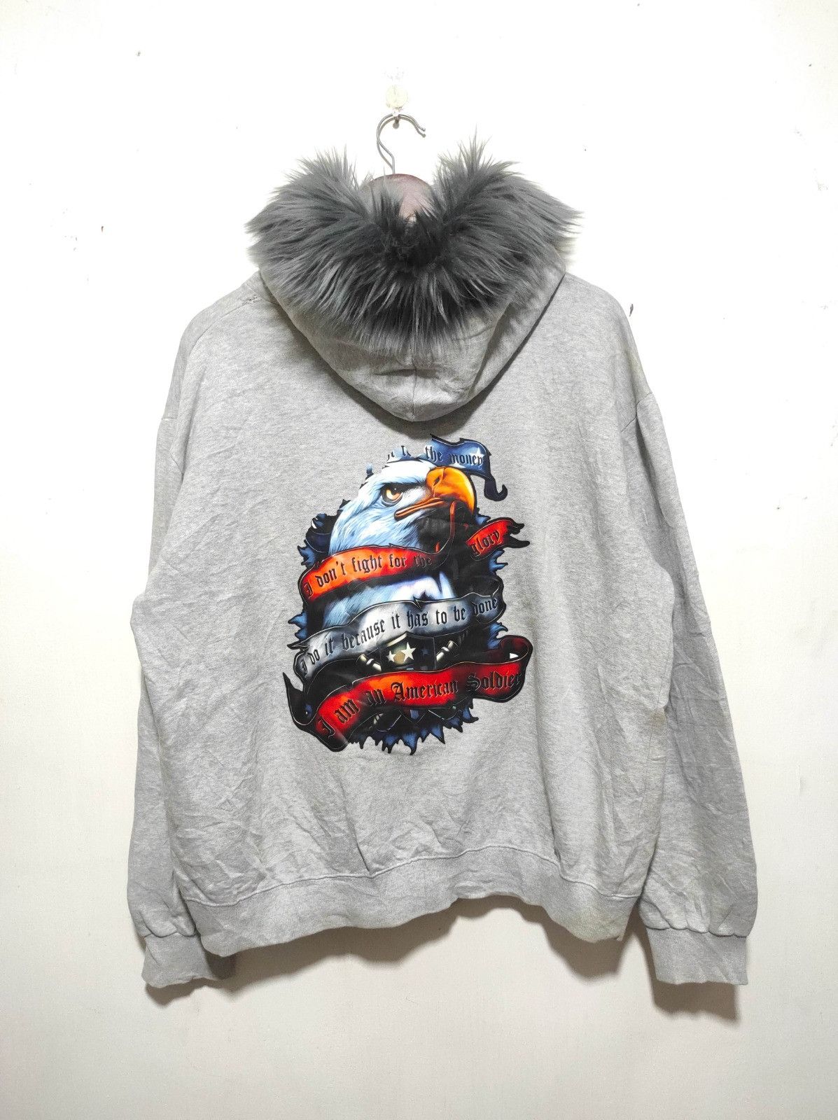 Japanese Brand True Patriot boxy fur hoodie ifsix LGB style Size US M / EU 48-50 / 2 - 8 Thumbnail