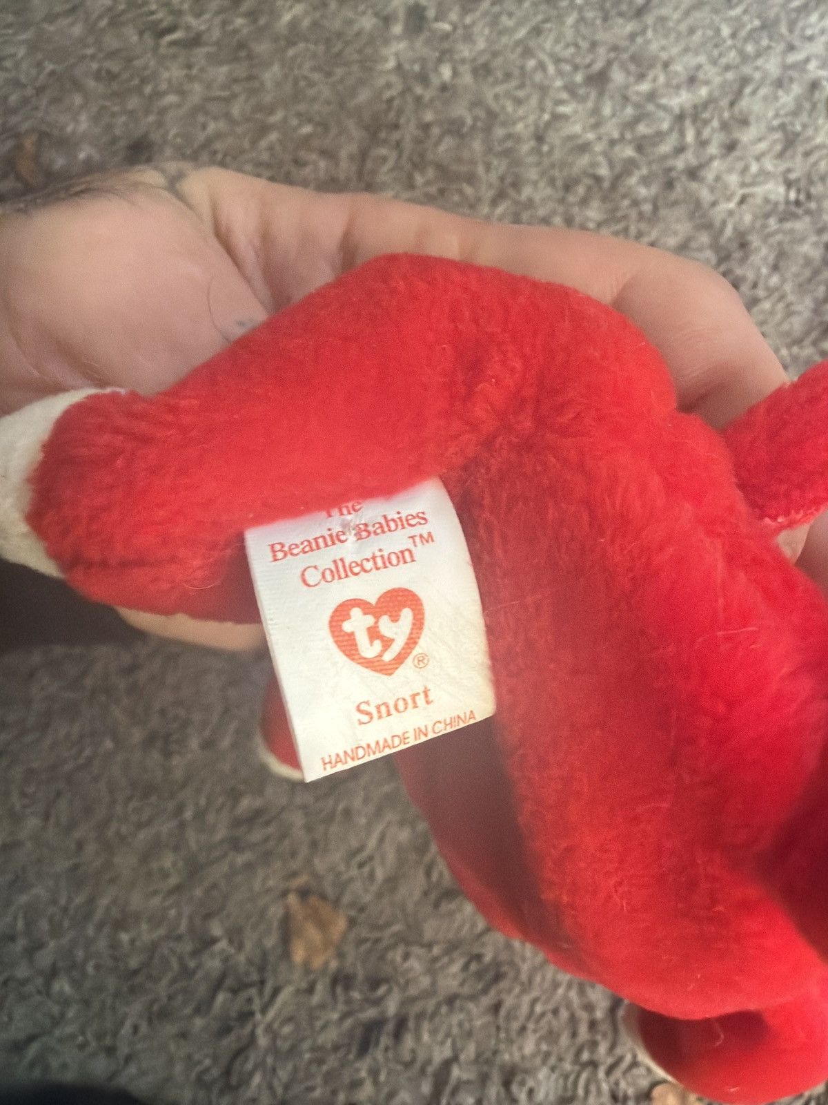 Vintage 1995 Ty Snort Style 4002 Beanie Baby Size ONE SIZE - 6 Thumbnail
