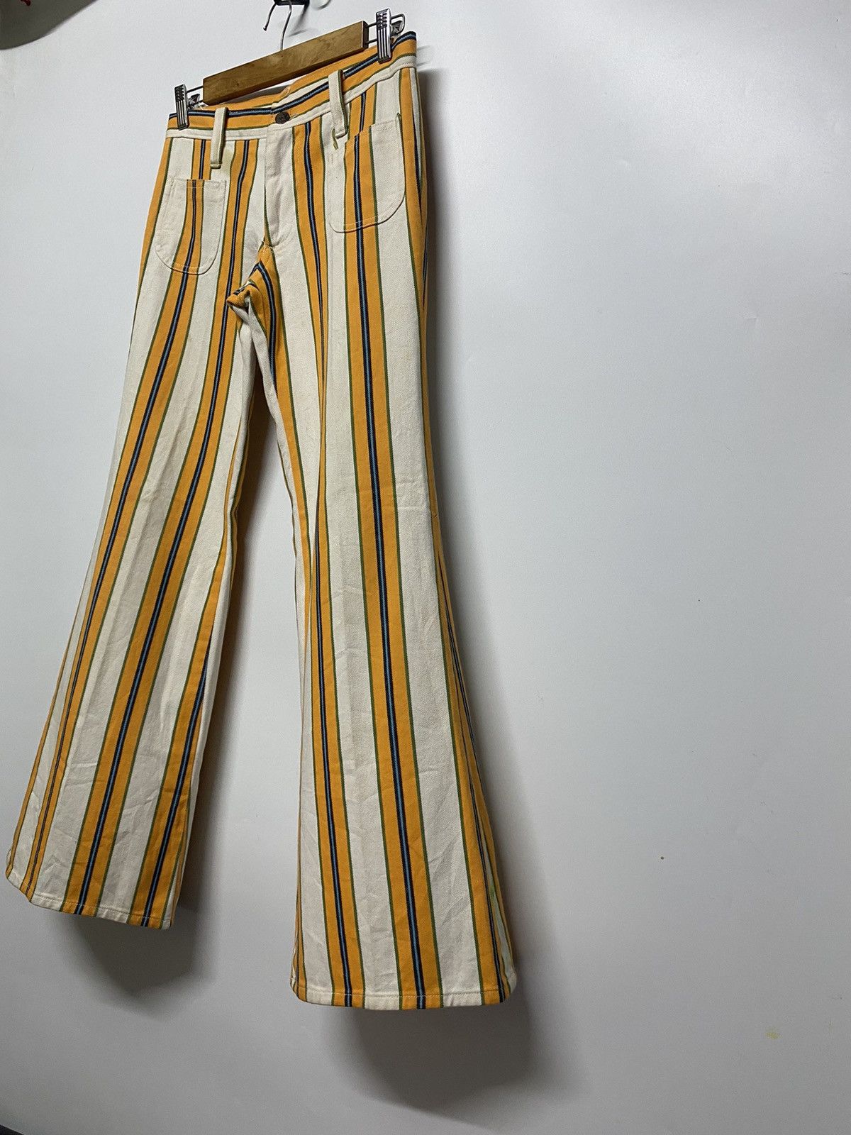 Japanese Brand × Vintage Vintage GAYTOGS Flare Leg Stripes Kicky Craze in Gay Size US 28 / EU 44 - 5 Thumbnail