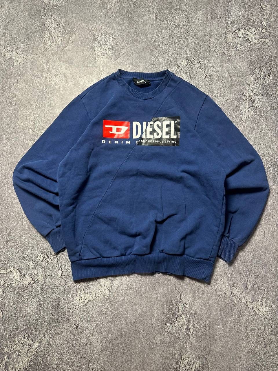 Diesel × Vintage 💥DIESEL big logo Sweatshirt Baggy Size US L / EU 52-54 / 3 - 1 Thumbnail