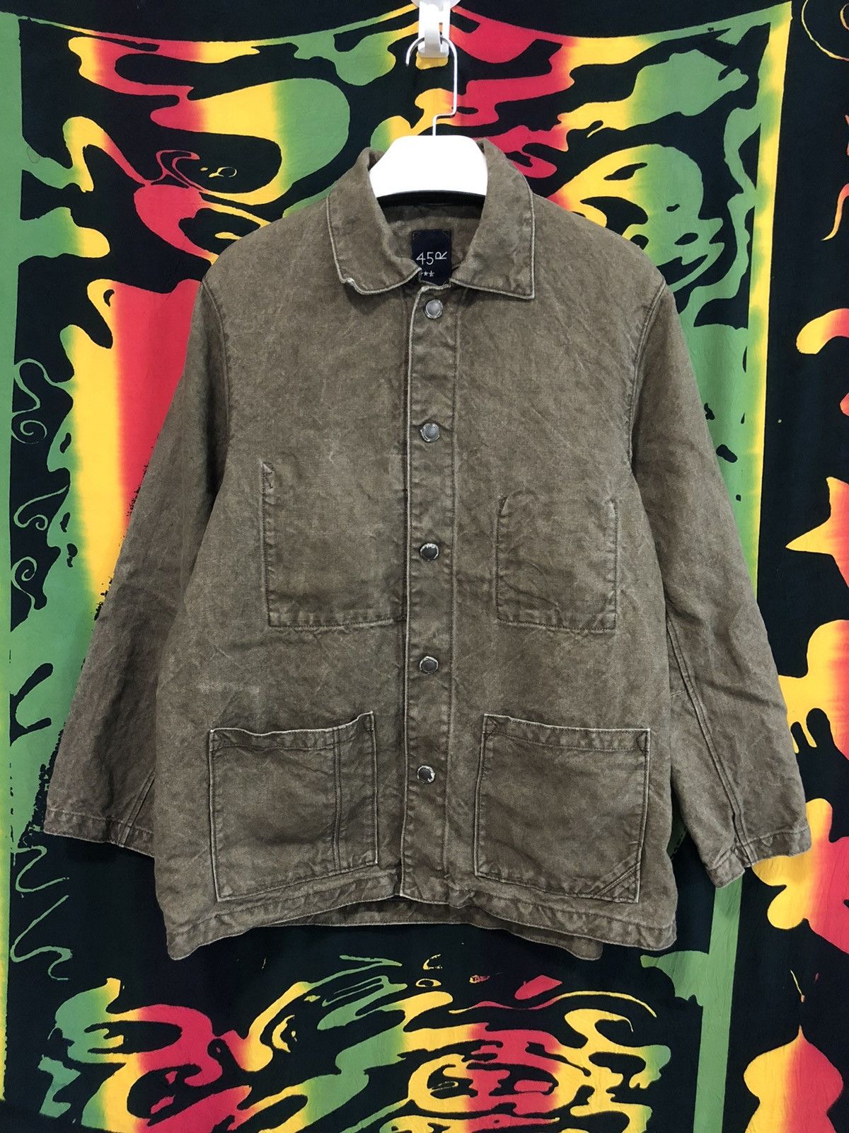 45rpm × Kapital 45rpm Japan rust linen shirt jacket Size US L / EU 52-54 / 3 - 3 Thumbnail