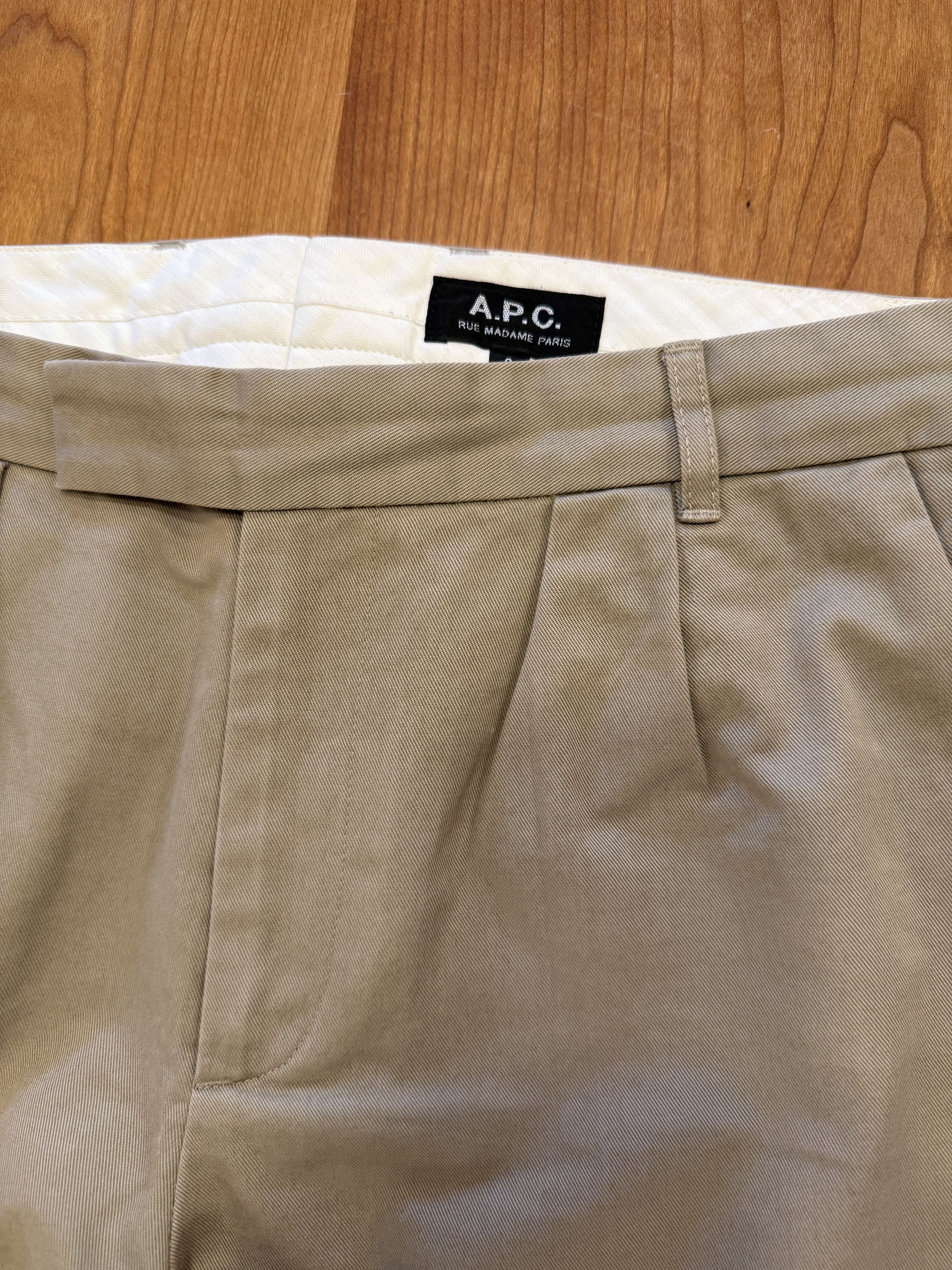 A.P.C. APC Khaki Carrot Cut with Box Pleat Size US 31 - 2 Thumbnail