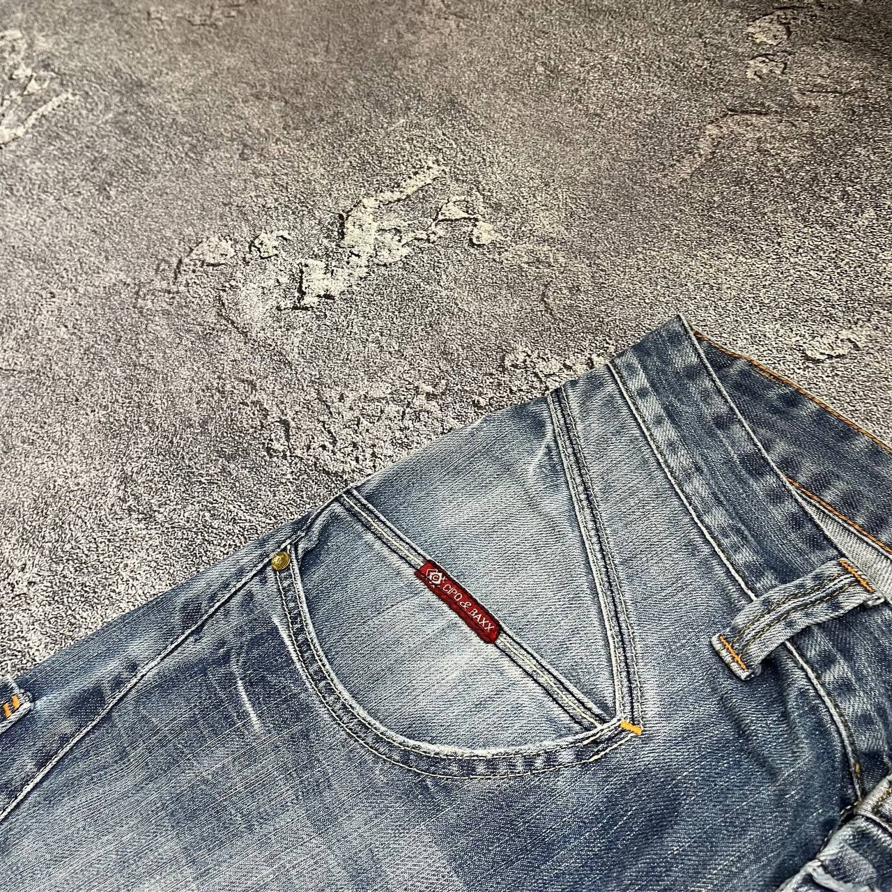 Vintage Vintage Cipo Baxx Jeans Patchwork Big Logo Flared Japanese Size US 33 - 9 Thumbnail