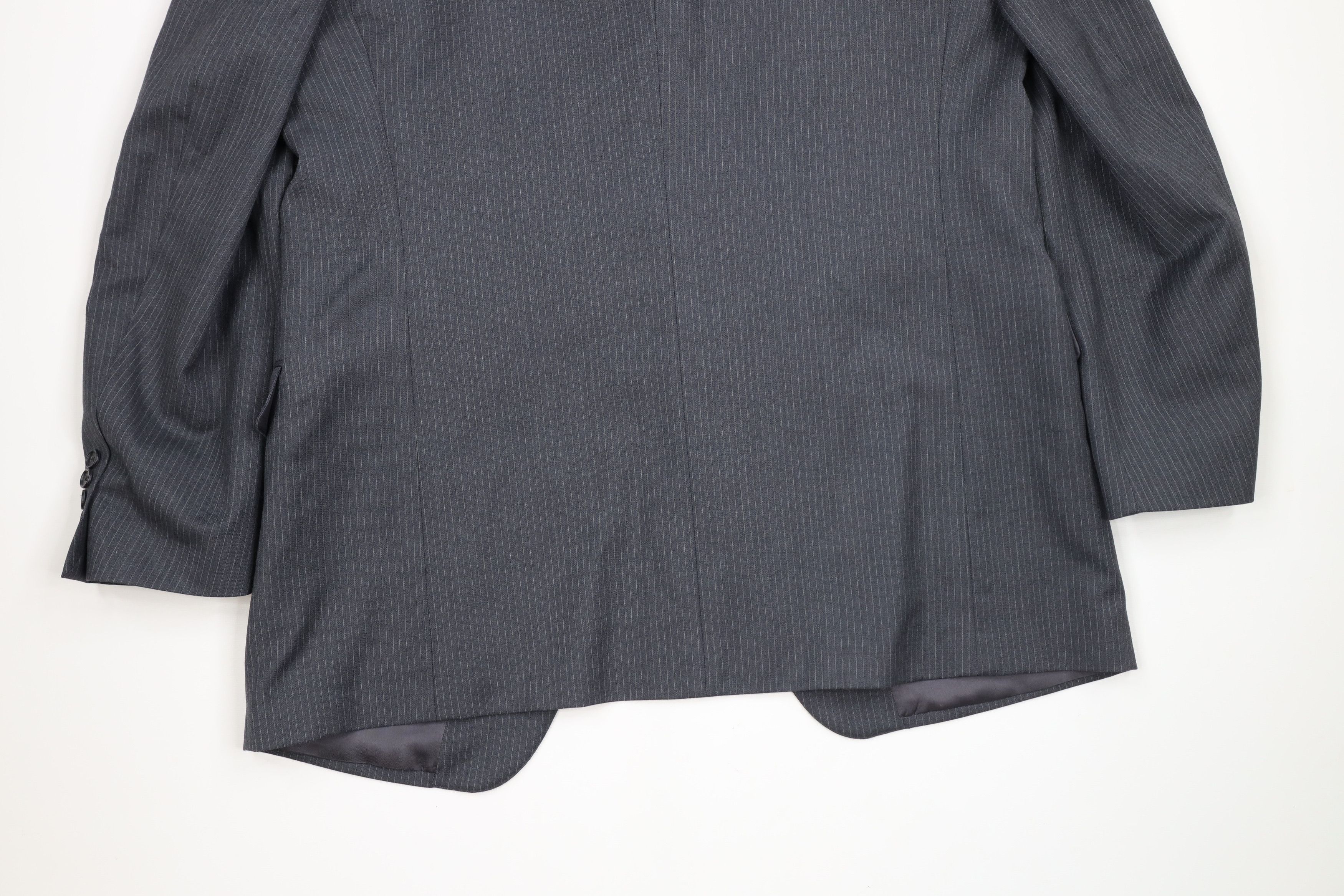 Vintage Vintage 90s Streetwear Wool Pinstriped 3 Piece Suit Size 44L - 7 Thumbnail