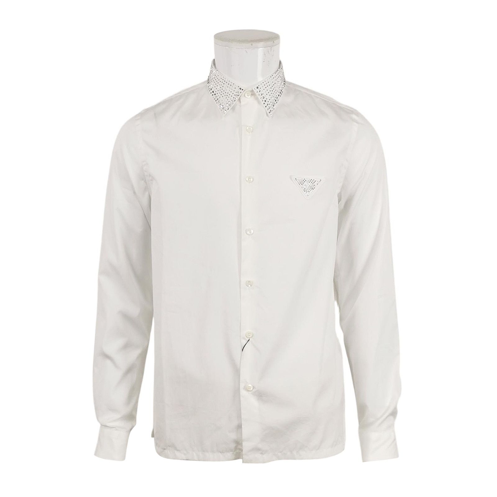 Prada Prada Cotton Rivet-Embellished Shirt M Size US M / EU 48-50 / 2 - 1 Thumbnail