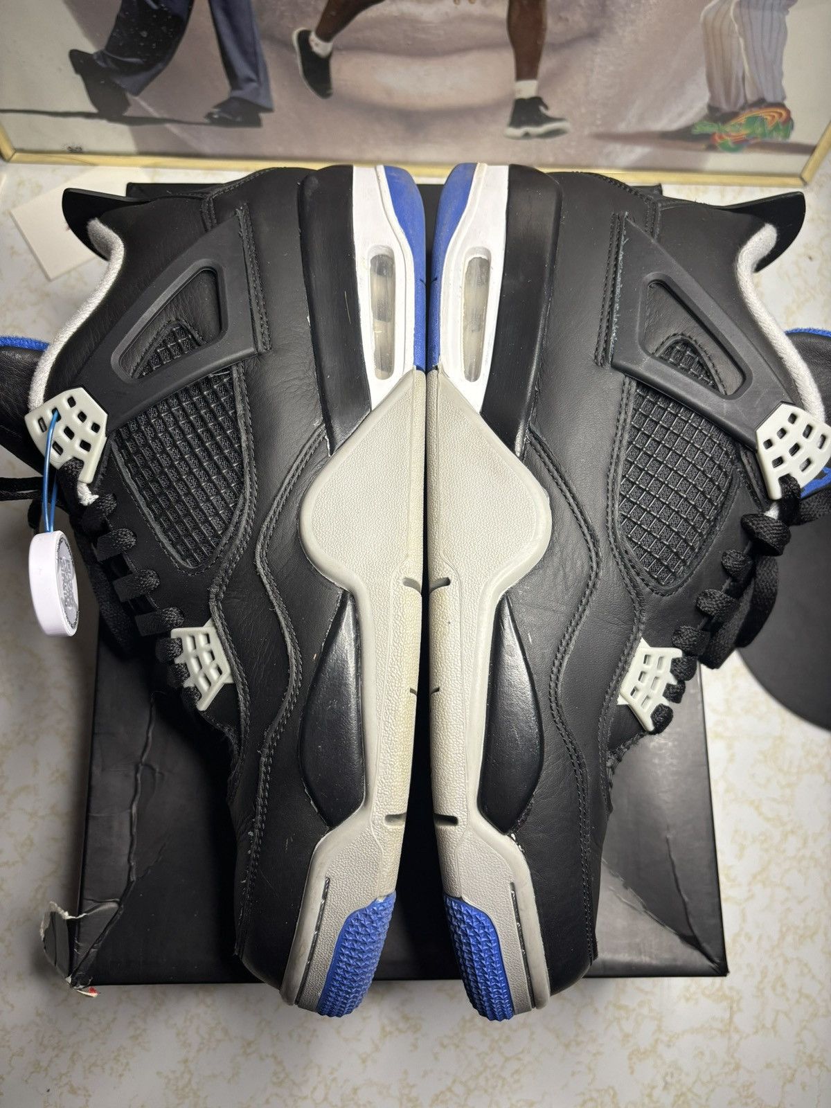 Jordan Brand Air Jordan 4 Retro Motorsports Alternate 2017 Size US 12 / EU 45 - 4 Thumbnail