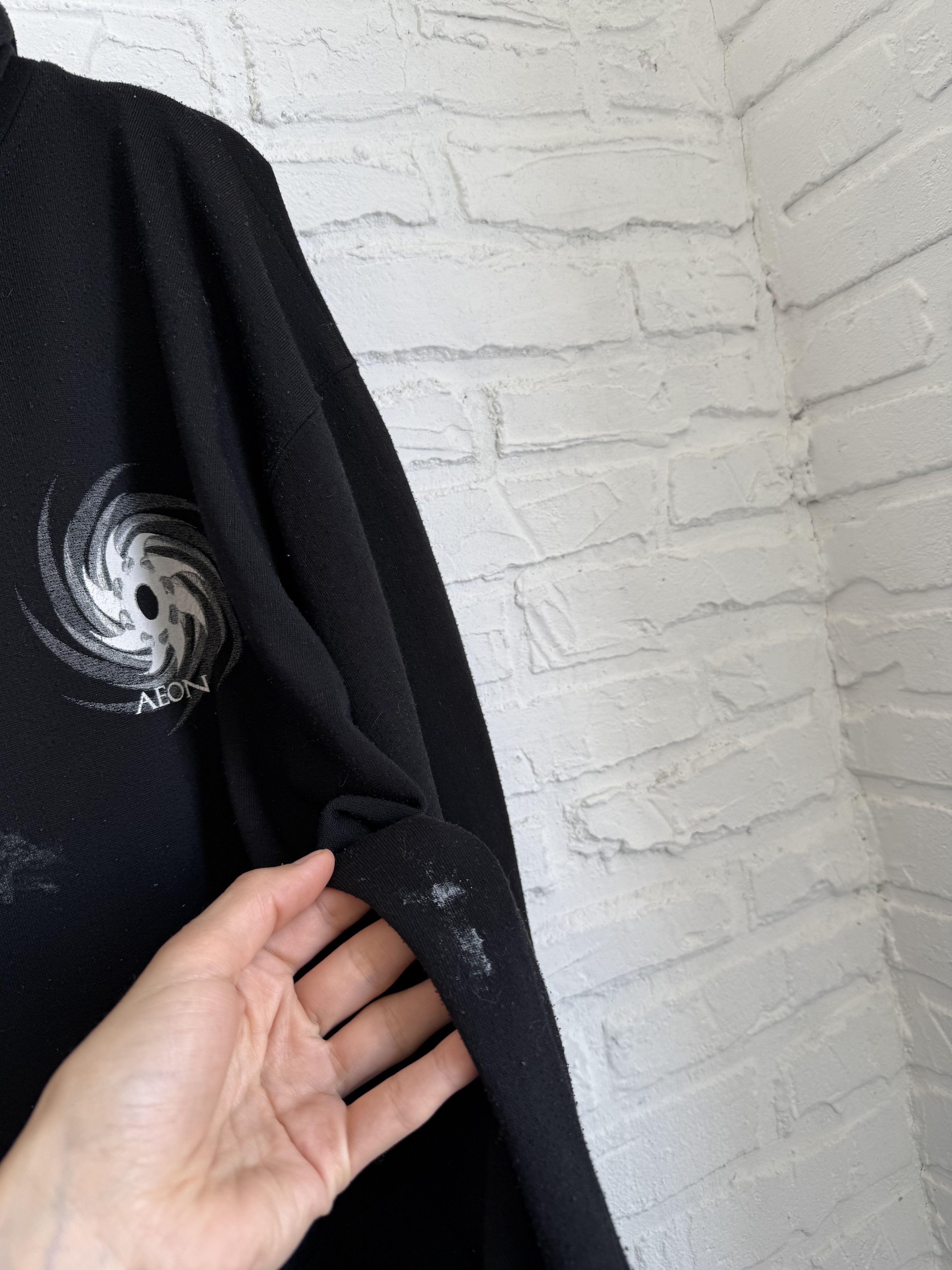 Band Tees × Vintage Vintage 2003 Aeon Zyklon Norwegian black metal hoodie Size US XL / EU 56 / 4 - 7 Thumbnail