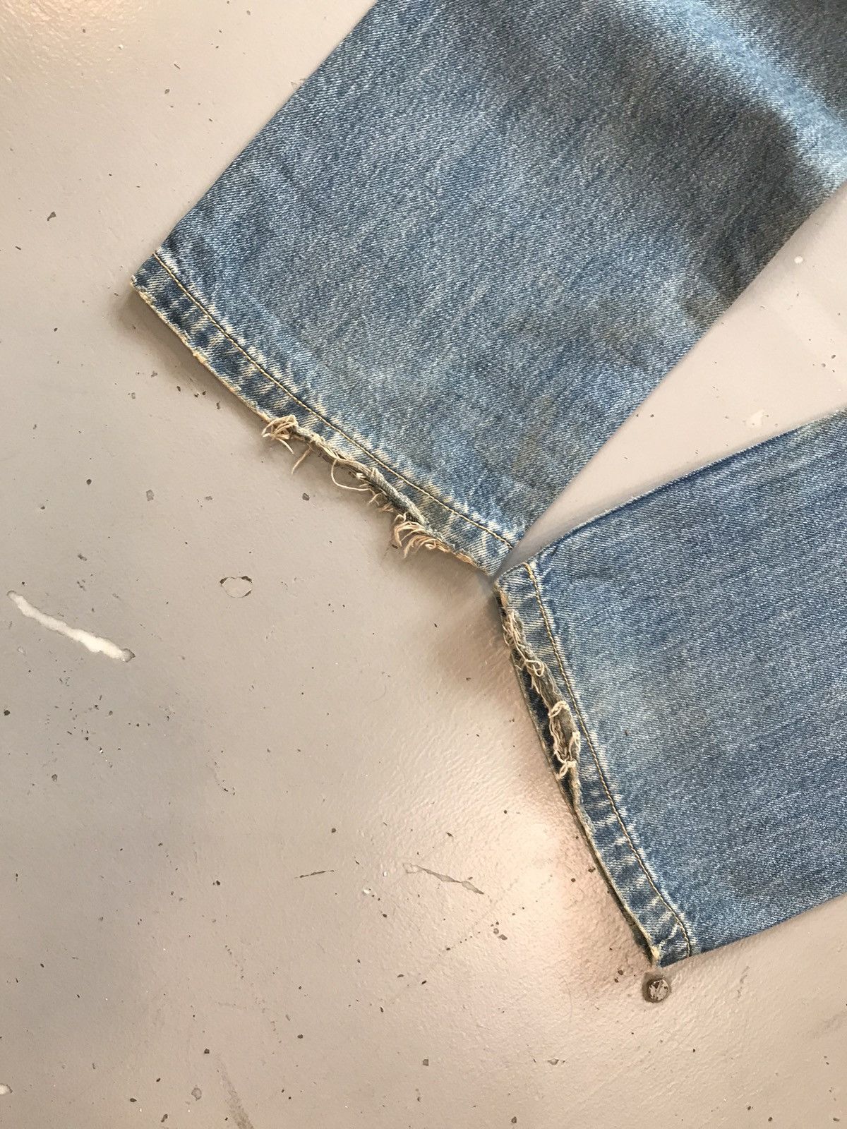 Vintage Vintage tough jeans smith straight fit distressed denim Size US 32 / EU 48 - 12 Thumbnail