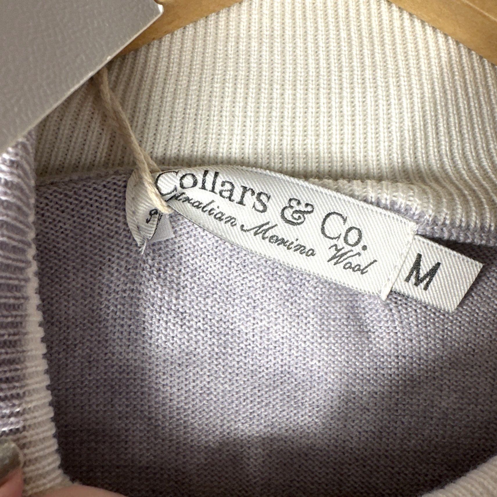 CO Collars & co Quarter Zip Merino Wool Penn State Collegiate Golf Sweater Mens M Gray Embroidered 1/4 Zip Football Size US M / EU 48-50 / 2 - 4 Thumbnail