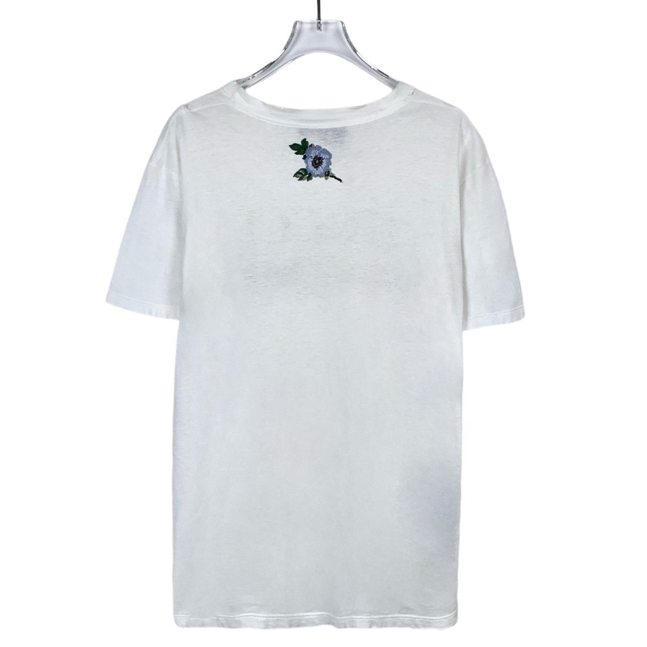 Gucci Gucci White Floral Logo Print Cotton T-Shirt (Size XXS) Size XXS / US 00 / IT 34 - 8 Thumbnail