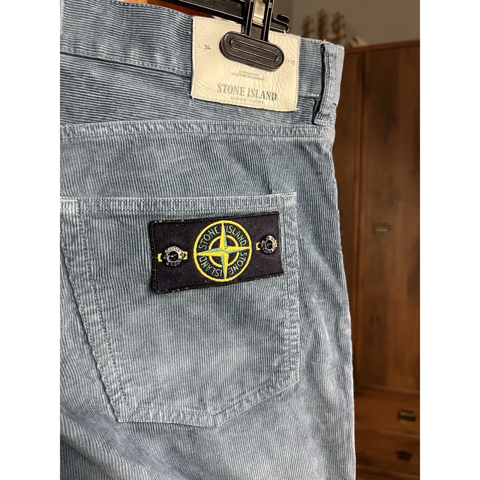 Stone Island MINT! Stone Island Blue Corduroy Pants Size W 36 L 34 Size US 36 / EU 52 - 9 Thumbnail