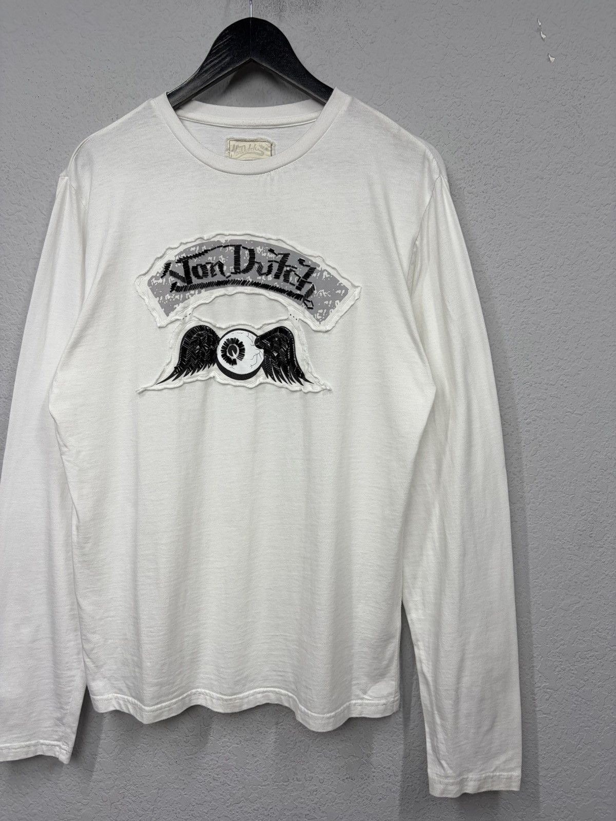 Von Dutch Vintage y2k Von Dutch White Longs-levee Embossed Logo Tee Size US XL / EU 56 / 4 - 12 Thumbnail