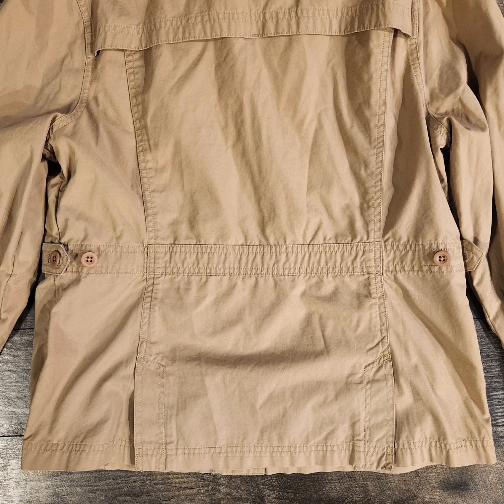 Vintage VINTAGE L.L. Bean Barn Coat Womens Medium Khaki Tan Field Chore Utility Barn Jacket Size M / US 6-8 / IT 42-44 - 7 Thumbnail