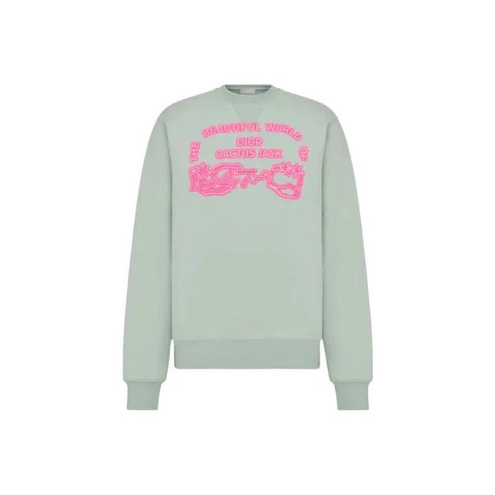 Dior Dior x Travis Scott Green Sweatshirt 0079 Size US S / EU 44-46 / 1 - 1 Thumbnail