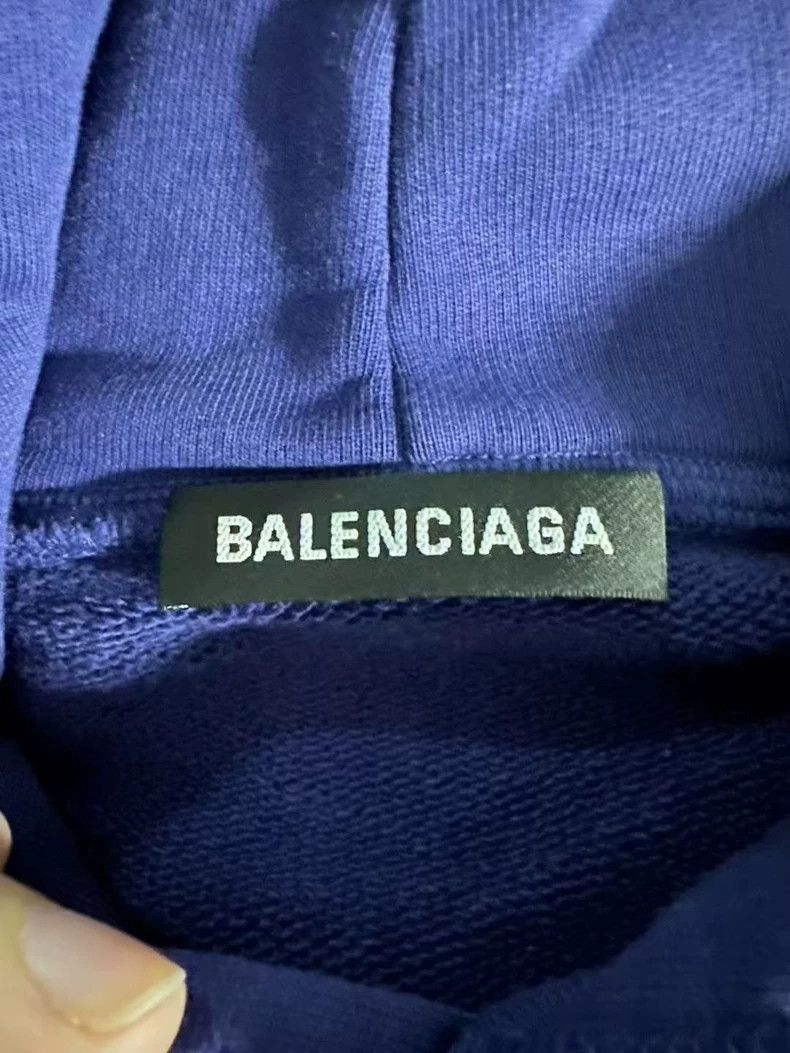 Balenciaga Balenciaga Blue Sweater Patch Coke Hoodie Size US XS / EU 42 / 0 - 2 Thumbnail