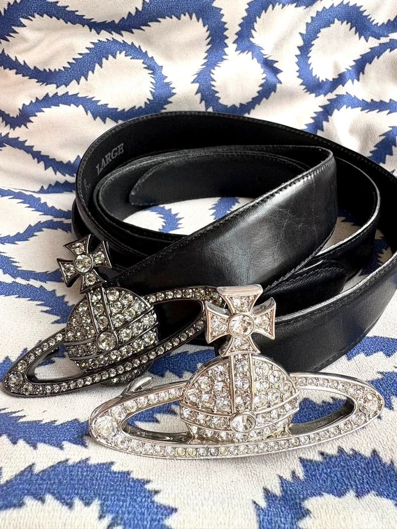 Vivienne Westwood Vivienne Westwood Vintage Diamond Encrusted Big Saturn Log Size ONE SIZE - 9 Thumbnail