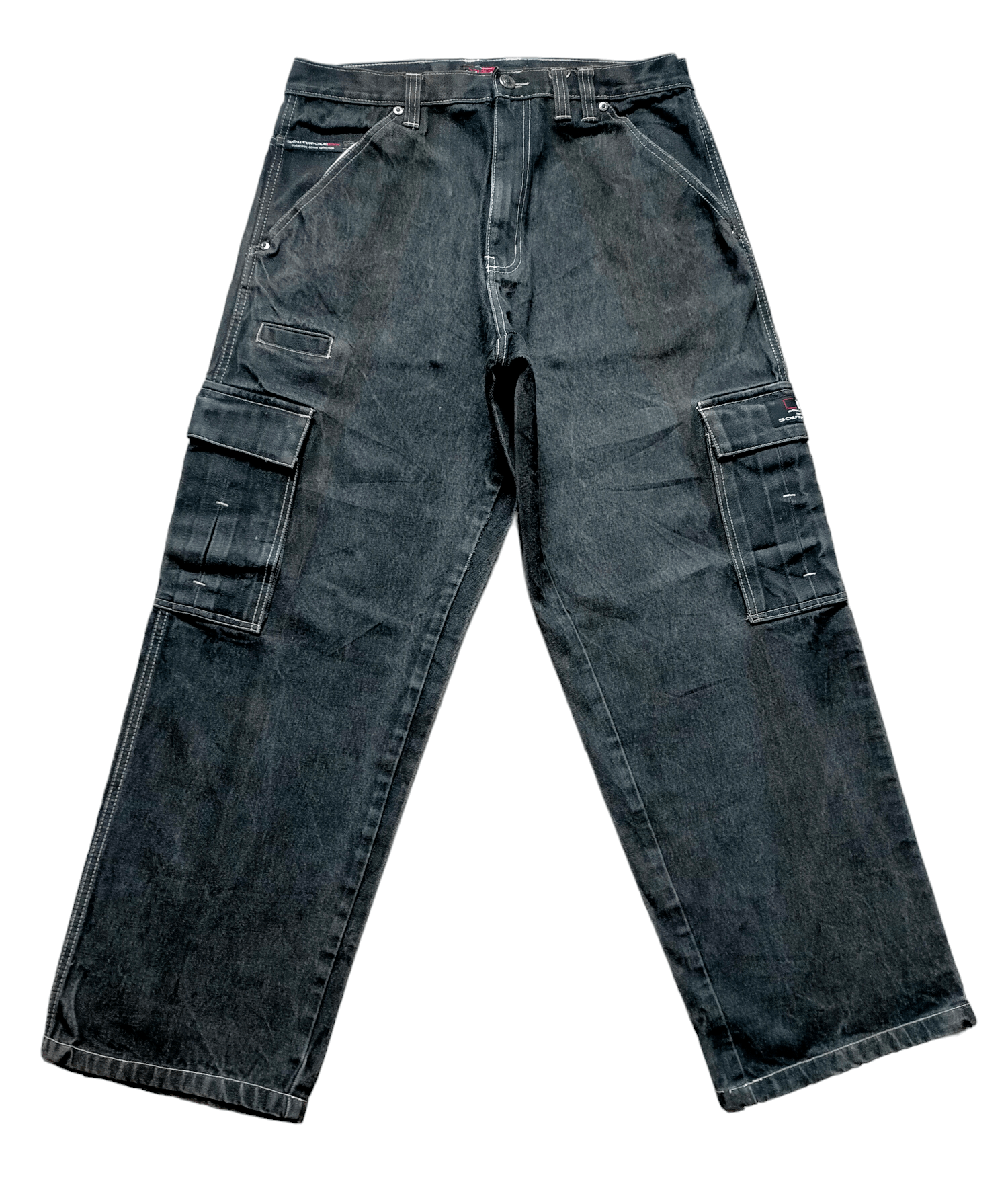 JNCO Vintage 90s Southpole Embroiderey Baggy Cargo hip hop style Size US 34 / EU 50 - 2 Thumbnail