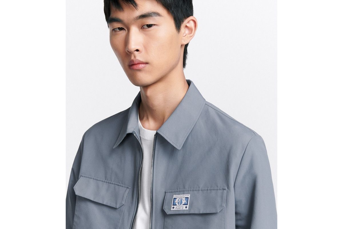 Dior o1bcso1str0226 Zipped Overshirt in Grey Size US XL / EU 56 / 4 - 7 Thumbnail