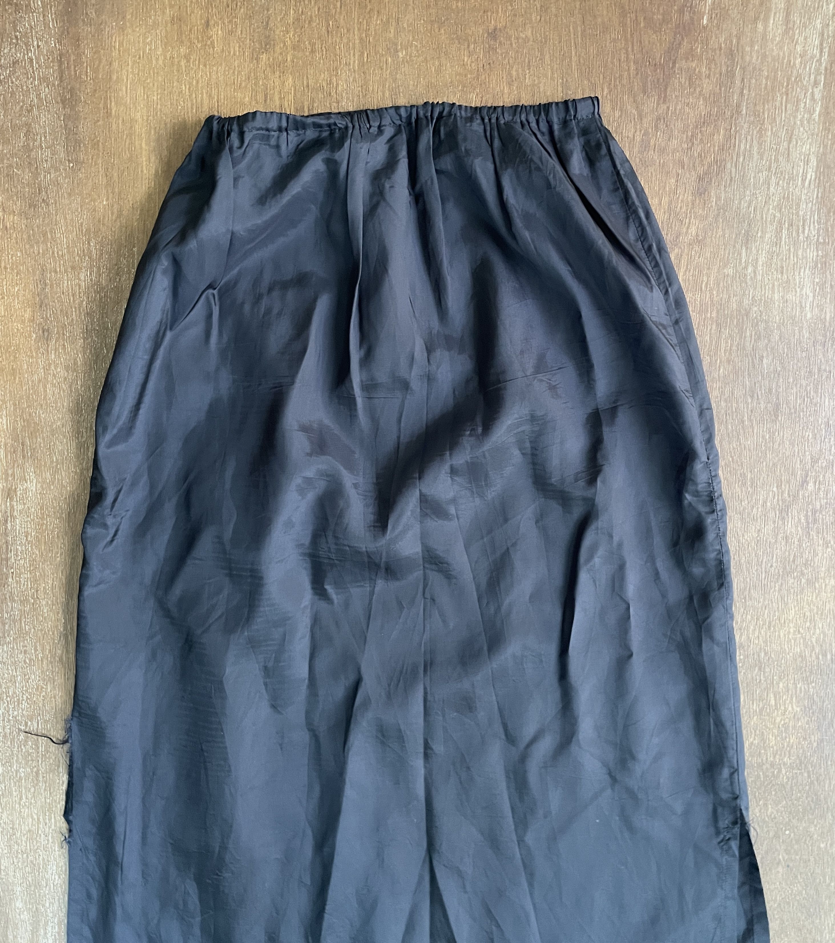 Y's Y's Yohji Yamamoto Cupro Classic Black Skirt Size 30" / US 8 / IT 44 - 6 Thumbnail