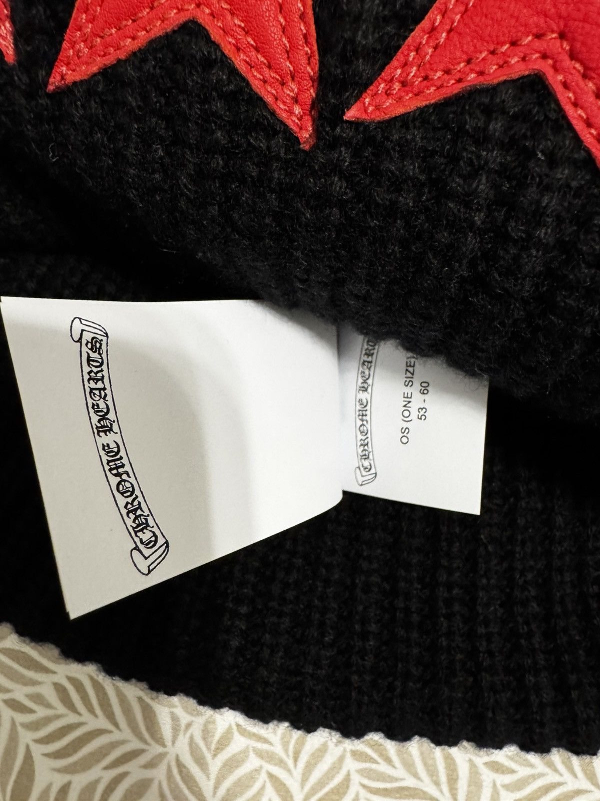 Chrome Hearts Chrome Hearts Triple Star Patch Cashmere Beanie Size ONE SIZE - 7 Thumbnail