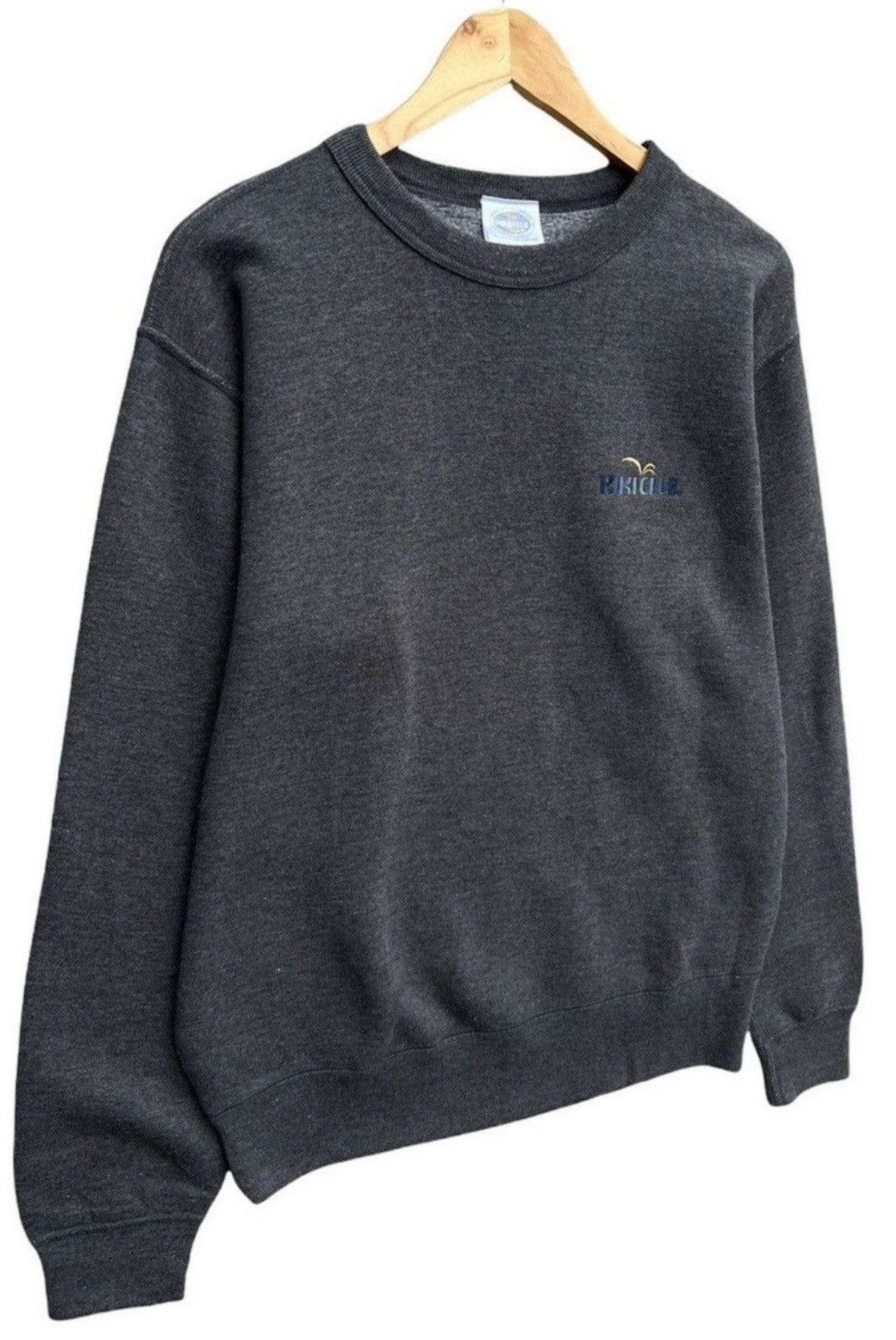 Vintage Vintage 90s Kiki Club Mini Embroidered Logo Grey Sweatshirt Size US M / EU 48-50 / 2 - 3 Thumbnail
