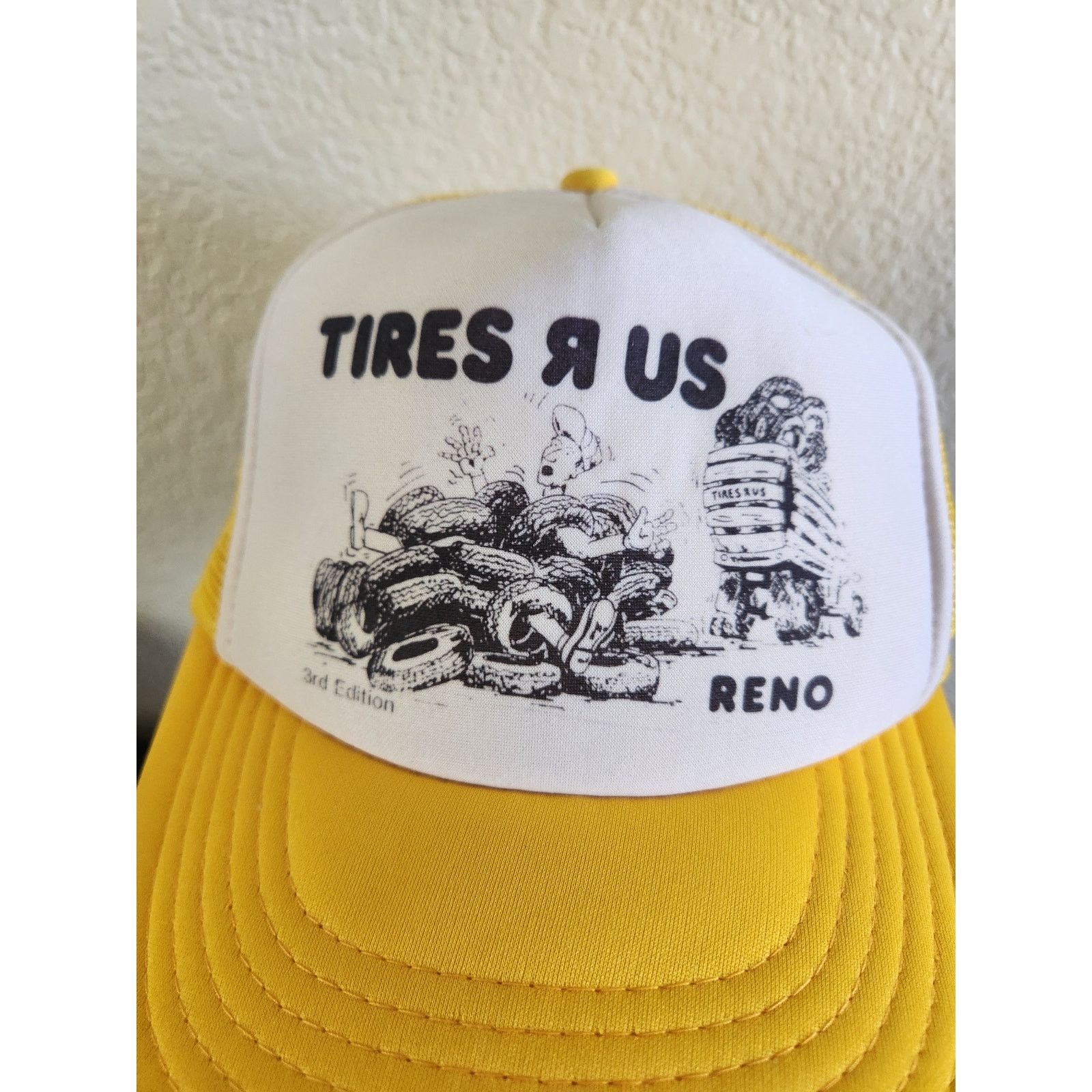 Other Men's Yellow Tires R Us Trucker Hat One Size Size ONE SIZE - 2 Thumbnail