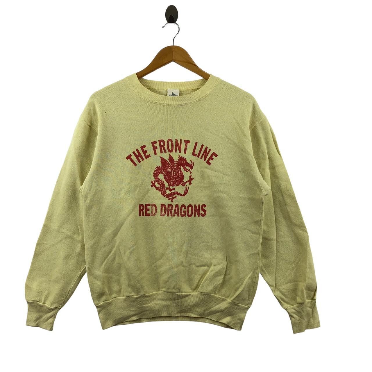 Vintage Vintage RED DRAGONS The Front Line Superhero Sweatshirt Size M / US 6-8 / IT 42-44 - 1 Thumbnail