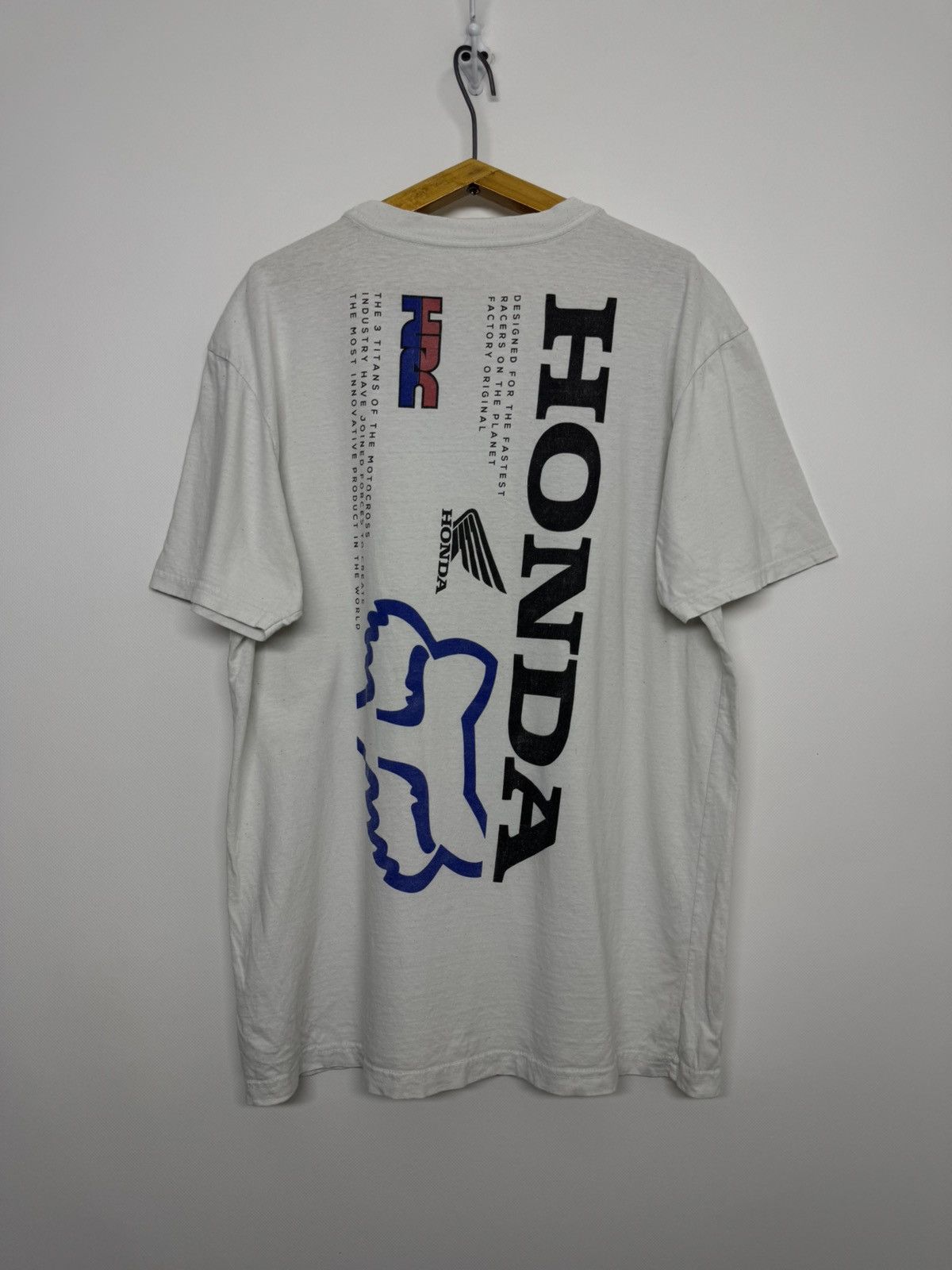Fox Racing Vintage Y2k Honda Racing Fox T-Shirt 00’s Size US M / EU 48-50 / 2 - 2 Thumbnail