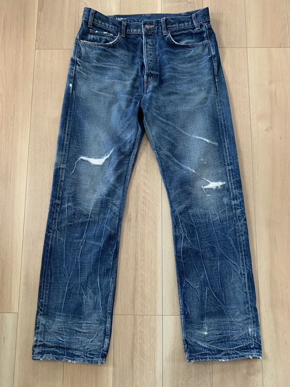 Celine Hedi era Celine destroyed moonlight wash DENIM Size US 34 / EU 50 - 1 Thumbnail
