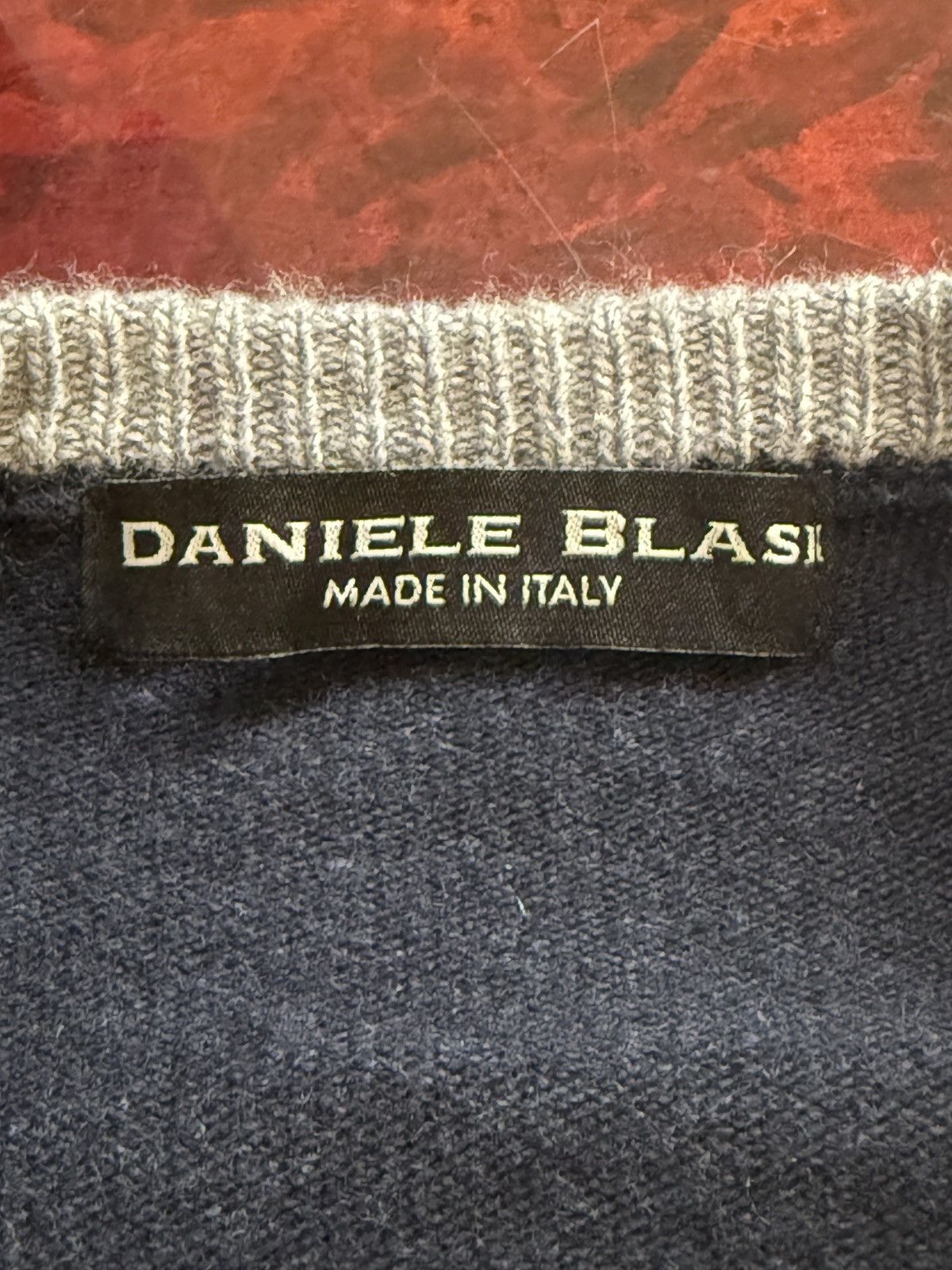 Daniele Blasi Daniele Blasi Italy Navy Blue Luxury Cashmere Cable Knit Size US M / EU 48-50 / 2 - 4 Thumbnail