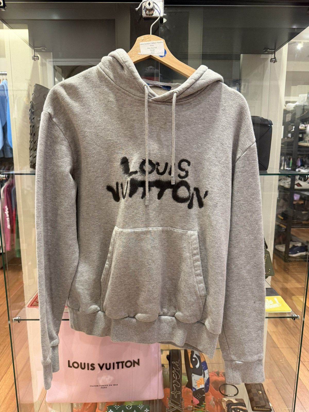 Louis Vuitton Louis Vuitton Working Man Graffiti Hoodie - Grey Size US S / EU 44-46 / 1 - 1 Thumbnail