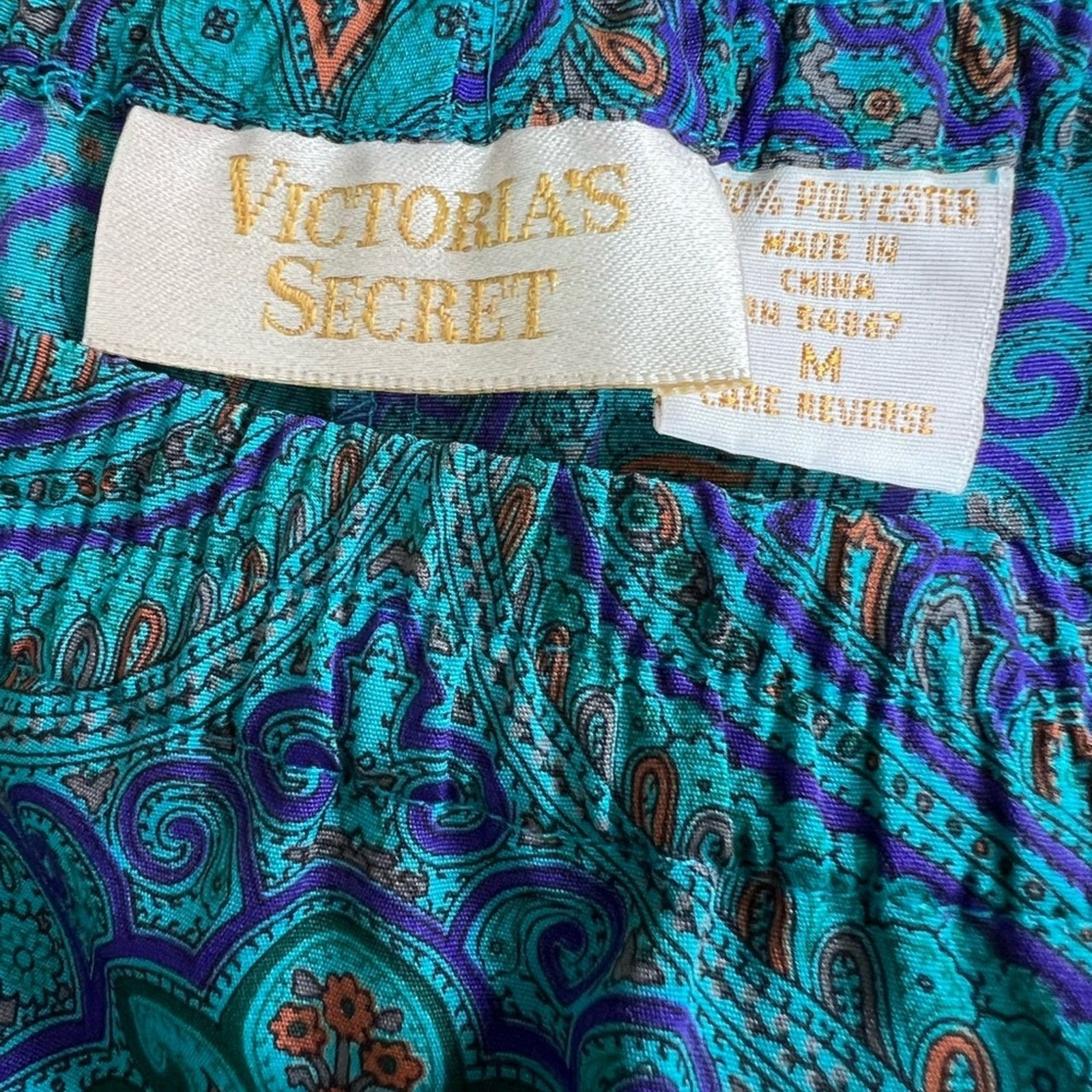 Victoria's Secret Vintage 80s Victorias Secret Gold Label Pajama Lounge Pants Size 26" / US 2 / IT 38 - 4 Thumbnail
