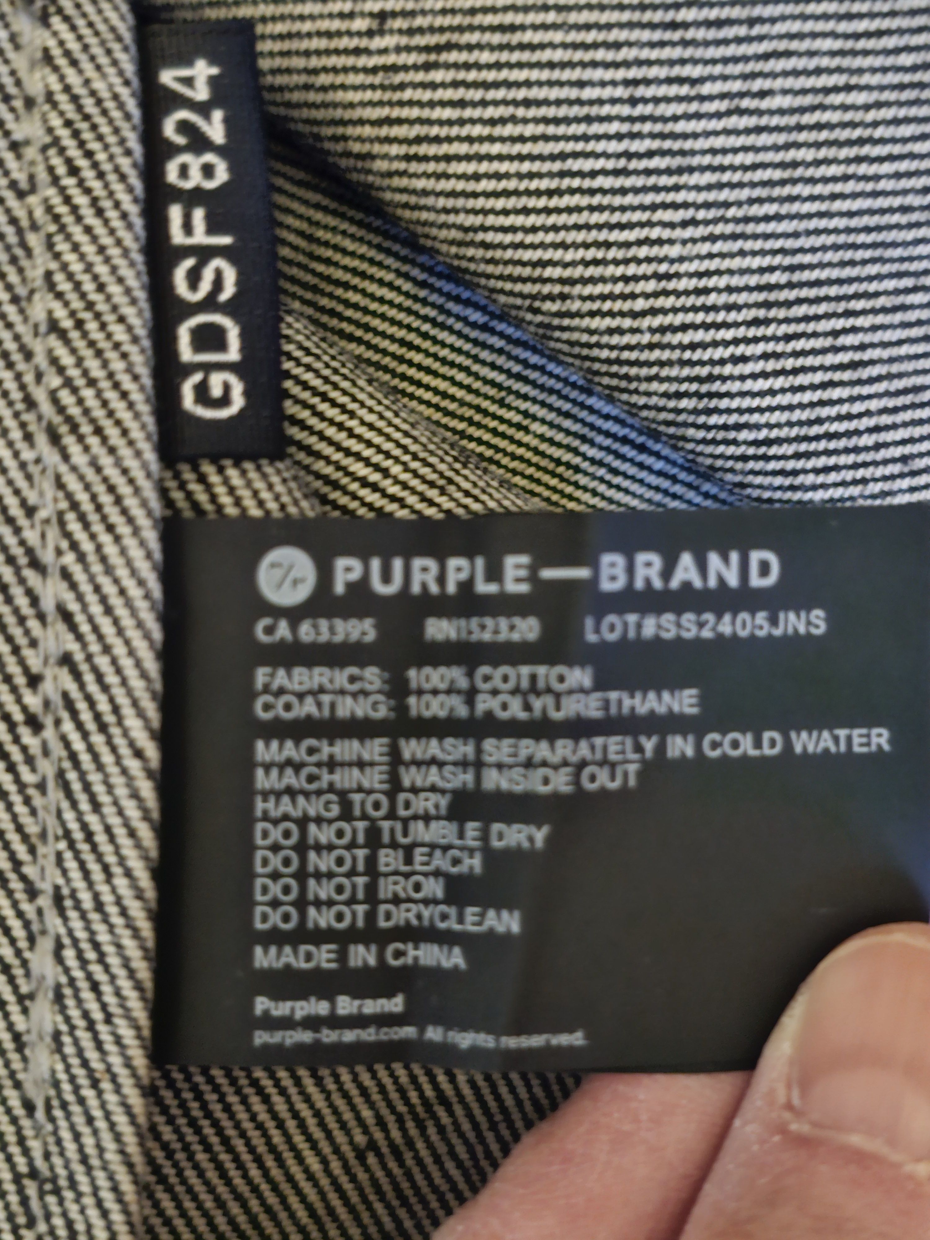 Purple Brand Purple Mens oversized Buttondown Long-sleeve Shirt Size US M / EU 48-50 / 2 - 14 Thumbnail