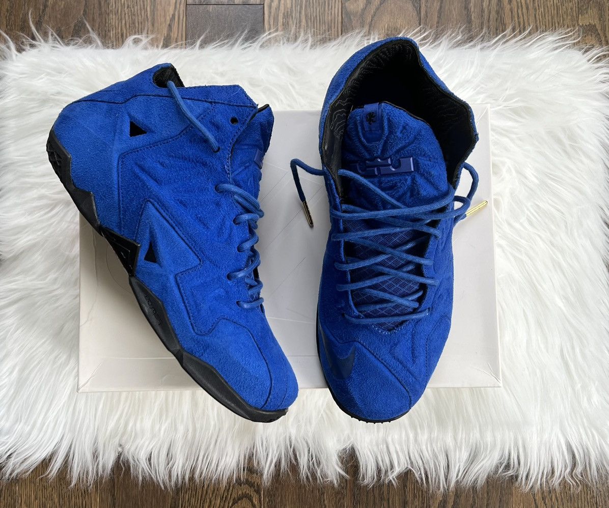 Nike LeBron 11 EXT Suede QS Game Royal 2014 Size US 9 / EU 42 - 5 Thumbnail