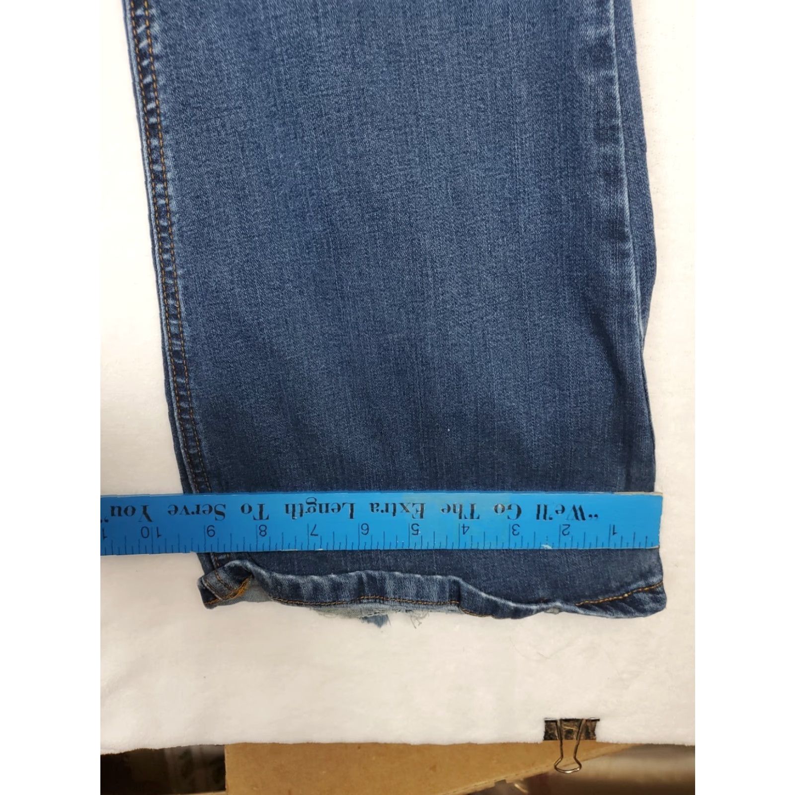 Vintage VINTAGE KanCan Bootcut Jeans Dark Wash High Rise Womens Sz 28 5-Pocket Distressed Stretch Blue Jeans 90s Bohemian City Womens Size 28" / US 6 / IT 42 - 7 Thumbnail