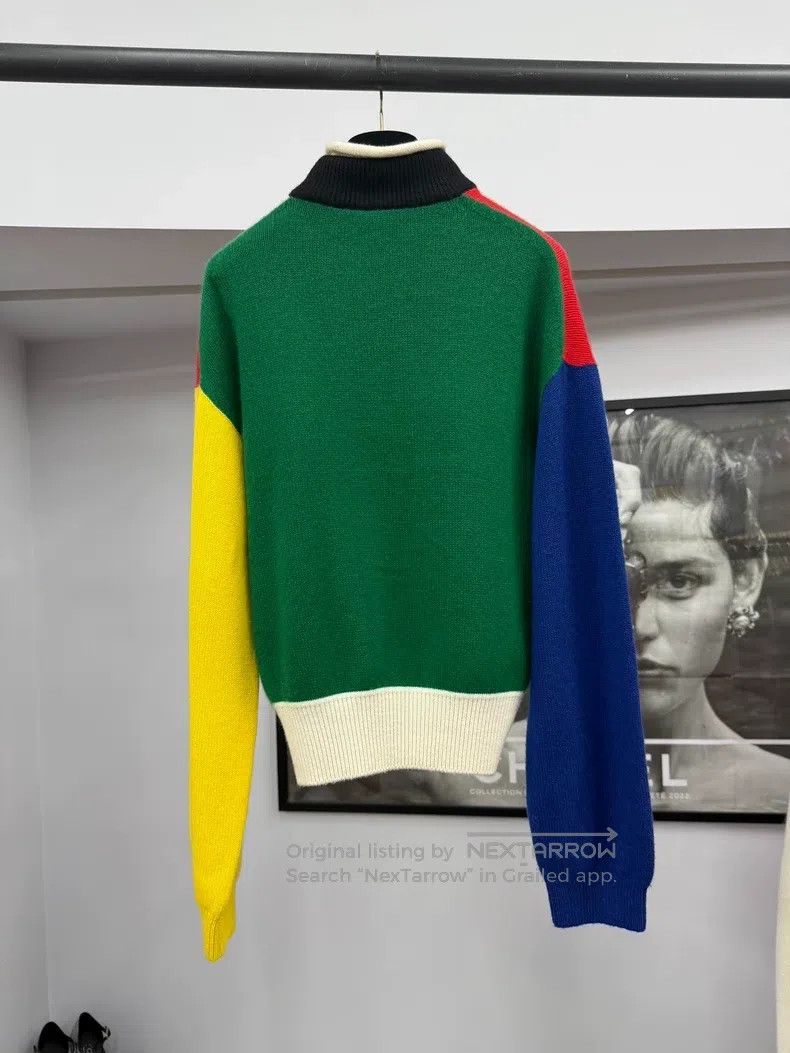 Hermes Hermes Mondrian-style color-blocking cashmere knitwear Size XXS / US 00 / IT 34 - 3 Thumbnail