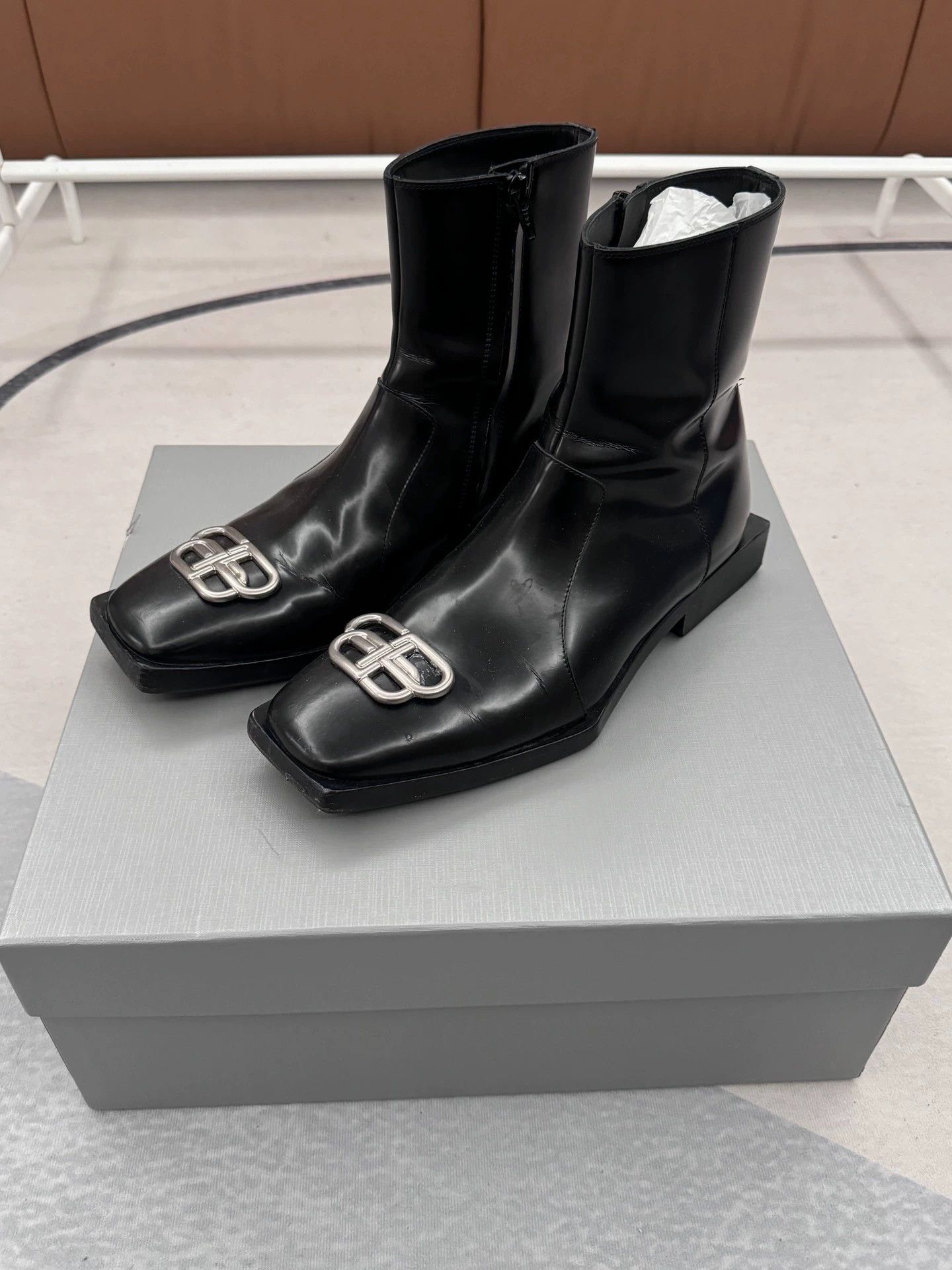 Balenciaga Balenciaga 19ss Reinforced Lock Boot 40 (1.5 up) good price Size US 9 / IT 39 - 1 Thumbnail