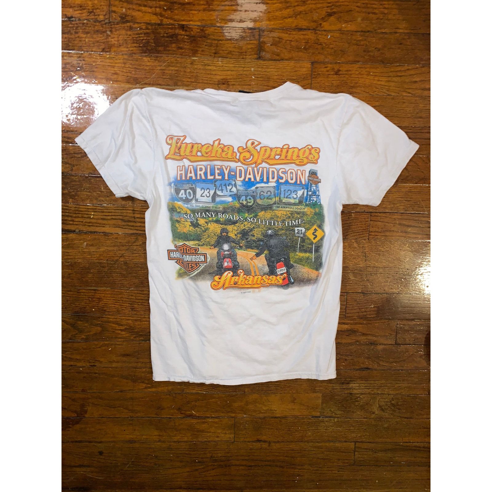Harley Davidson Harley Davidson Baby Tee Small Eureka Springs Skull Shirt Size S / US 4 / IT 40 - 4 Thumbnail