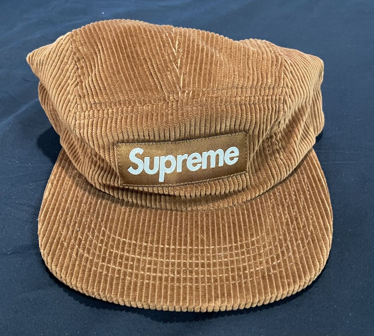Supreme Supreme Hat Brown Velvet Box Logo Size ONE SIZE - 1 Thumbnail