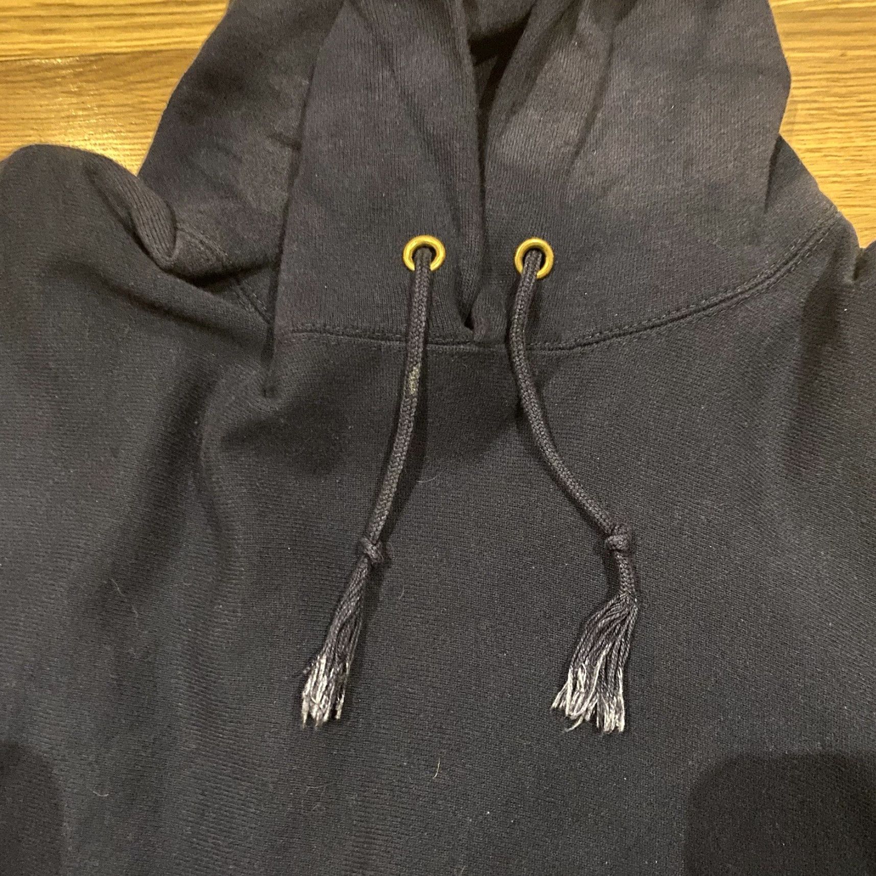 Champion VINTAGE Champion Reverse Weave Hoodie XL Navy Blue Men 80s USA Made Reversible Sun Faded Size US XL / EU 56 / 4 - 7 Thumbnail