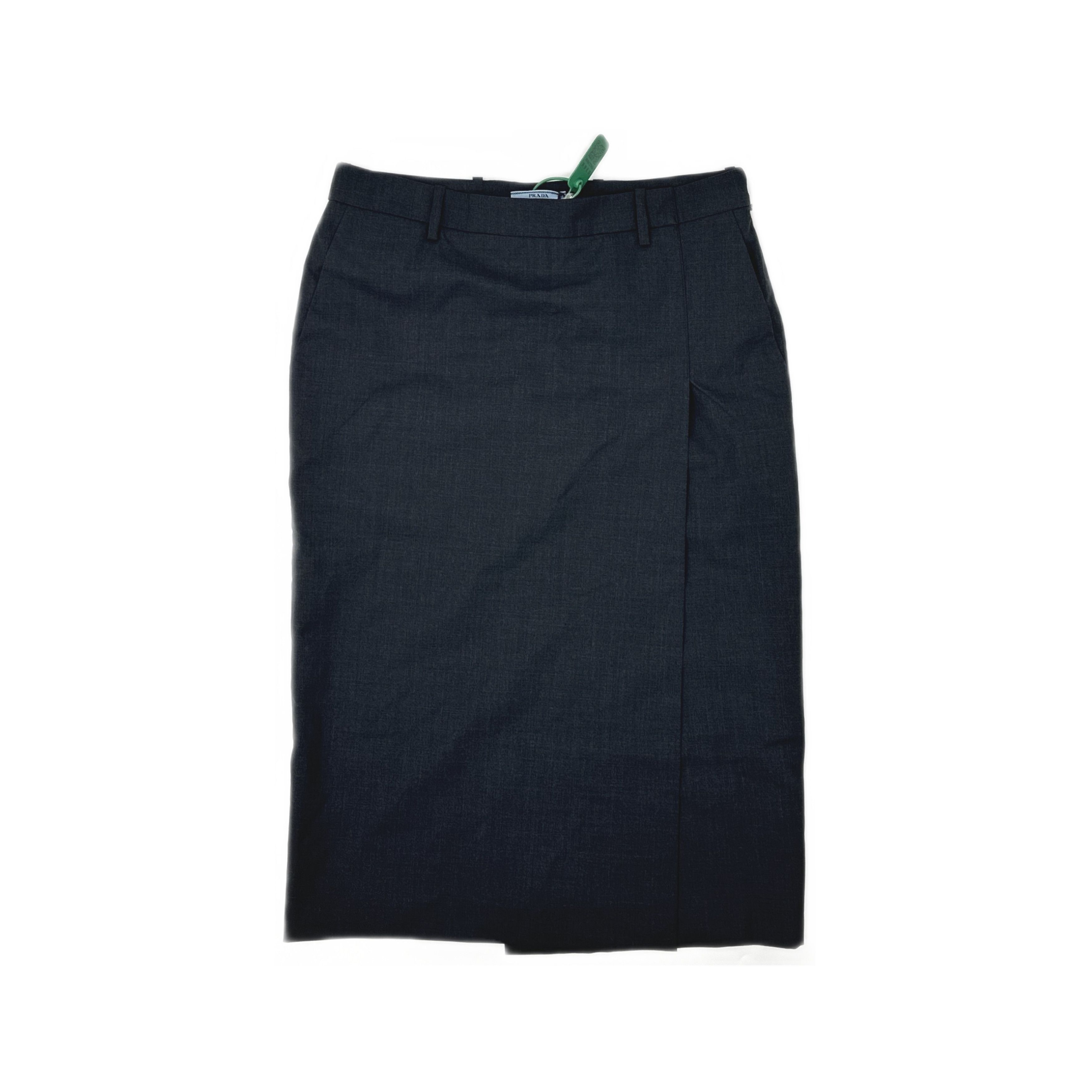 Prada Prada Wool Midi Skirt Size 42 Size 28" / US 6 / IT 42 - 1 Thumbnail