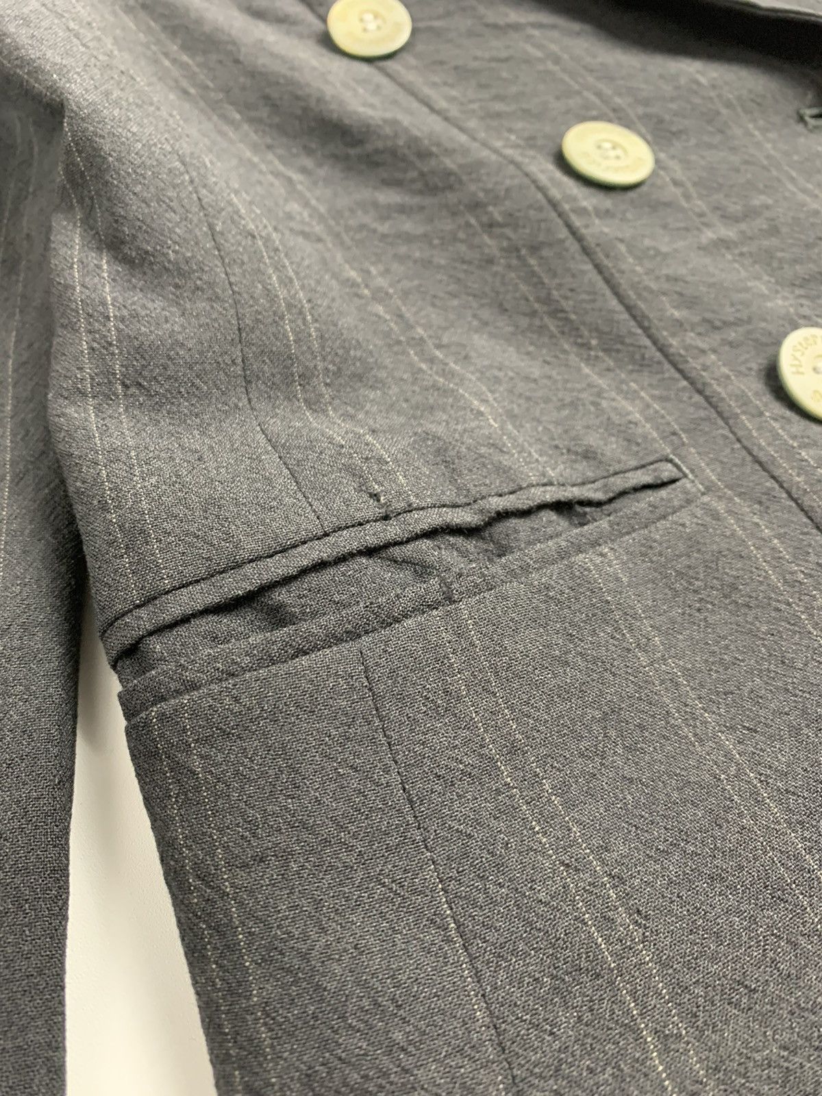 Hysteric Glamour Hysterics Vintage Pinstripe Double Breasted Blazer Size M / US 6-8 / IT 42-44 - 7 Thumbnail