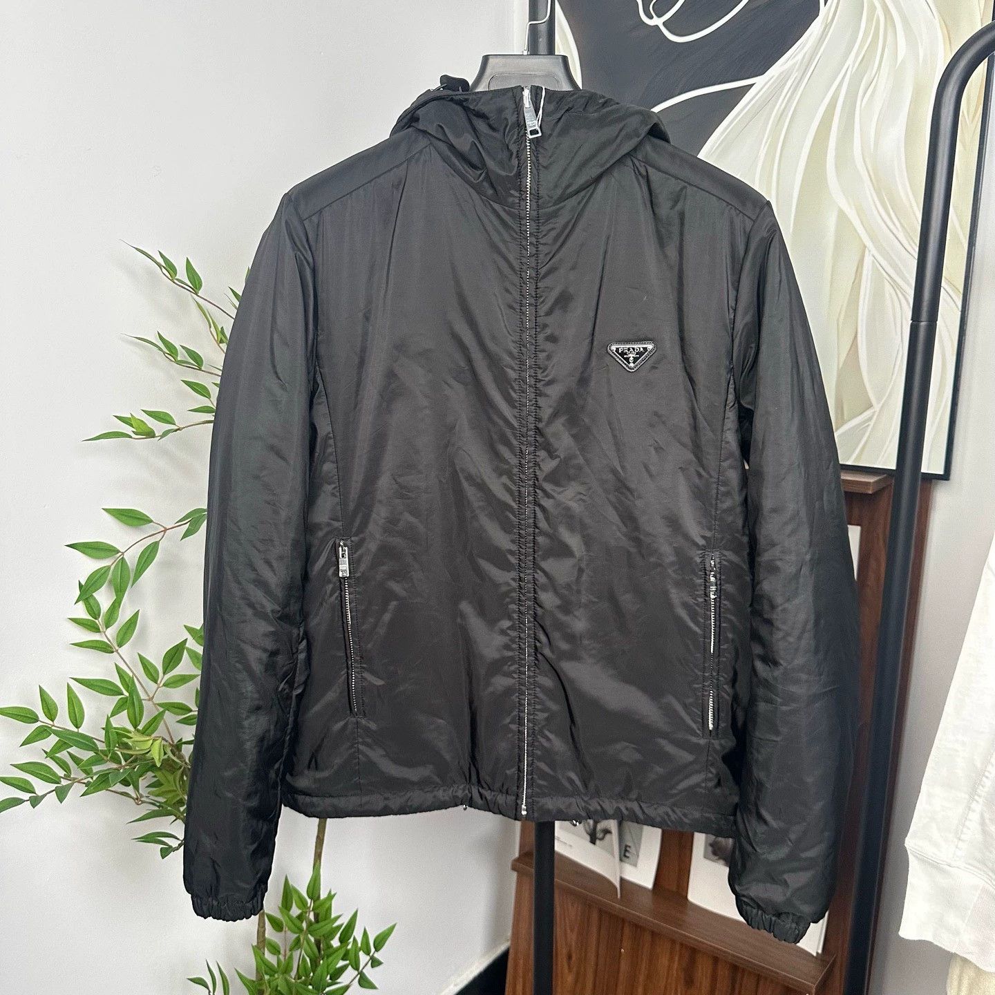 Prada prada classic reversible cotton jacket with logo Size US L / EU 52-54 / 3 - 1 Thumbnail