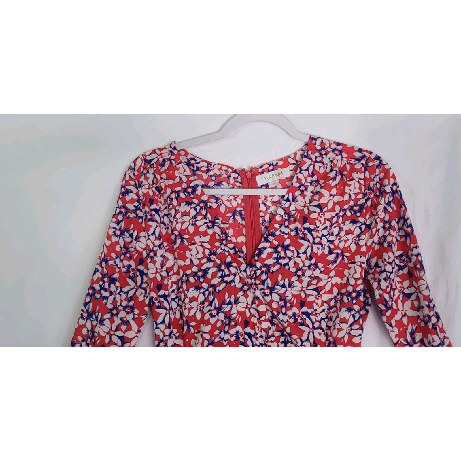 Other New Yumi Kim Women's Pink & Blue Floral Belted Romper XS Size 28" / US 6 / IT 42 - 3 Thumbnail