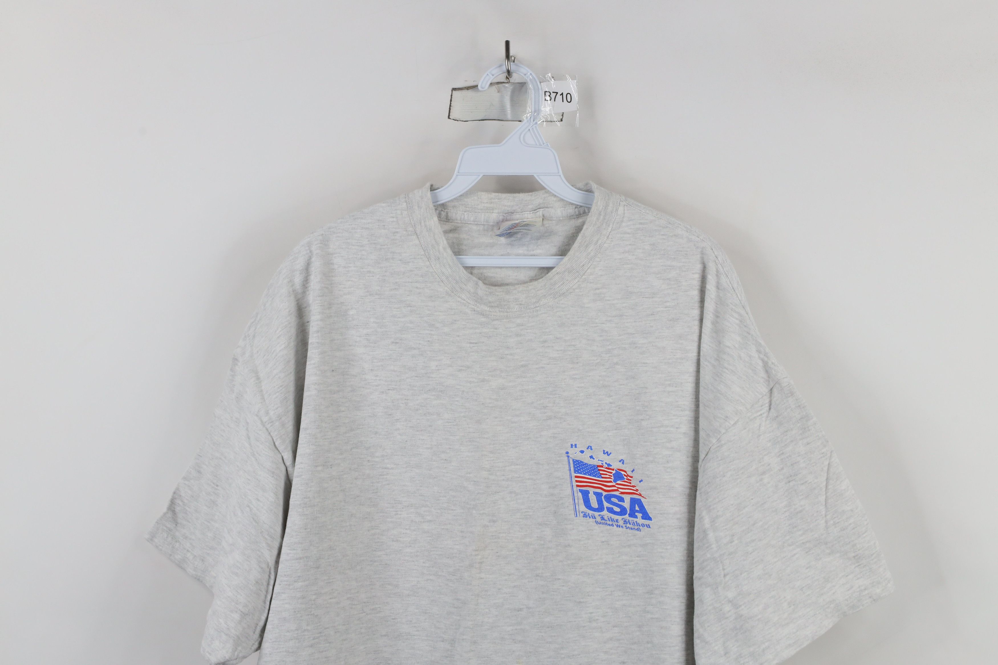 Vintage Vintage 90s Hawaii USA Ku Like Kakou United We Stand T-Shirt Size US XXL / EU 58 / 5 - 2 Thumbnail