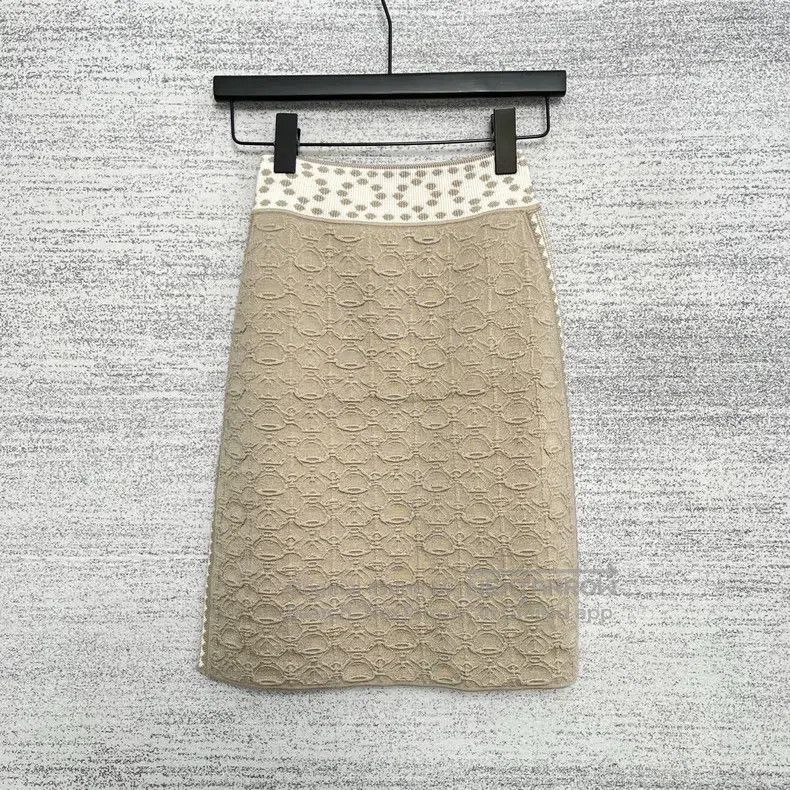 Hermes Hermes Geometric Pattern Jacquard High-waisted Short Skirt Size 42" / US 20 - 3 Thumbnail