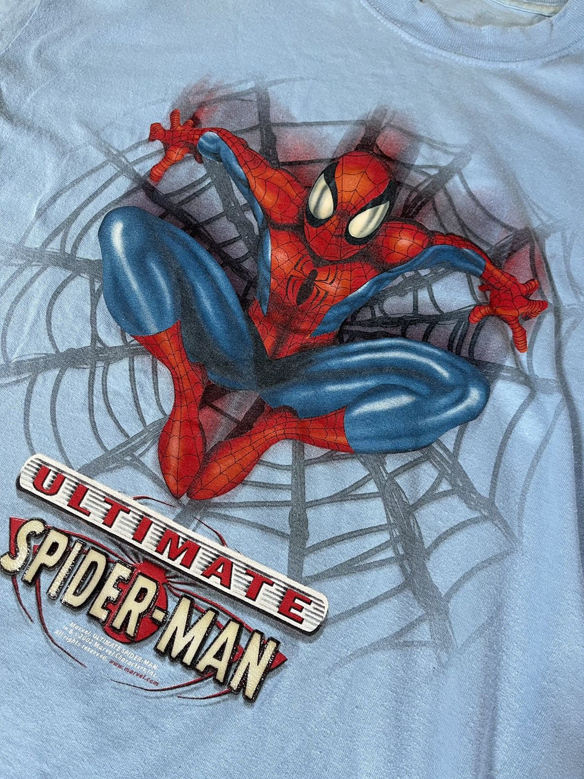 Marvel Comics × Vintage 2002 Ultimate Spider Man vintage t-shirt tee blue marvel Size US L / EU 52-54 / 3 - 9 Thumbnail
